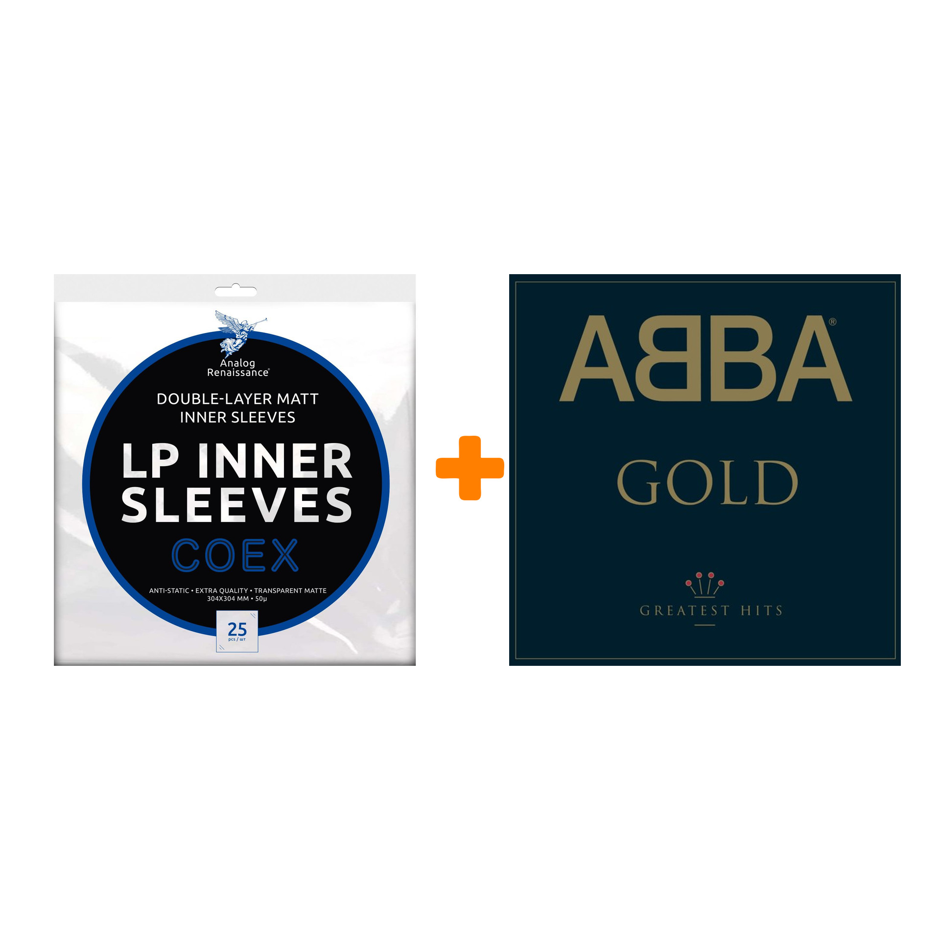 ABBA Gold Greatest Hits 2LP + Конверты внутренние COEX для грампластинок 12" 25шт Набор
ABBA Gold Greatest Hits 2LP + Конверты внутренние COEX для грампластинок 12" 25шт Набор