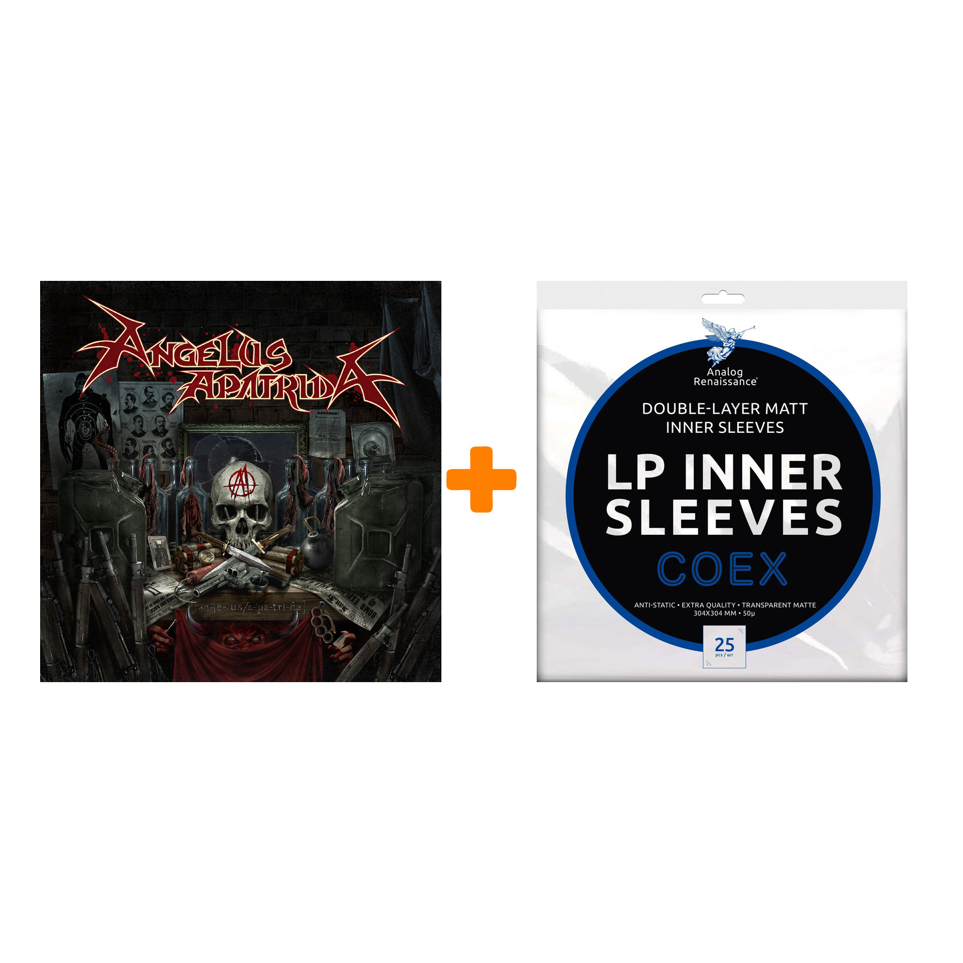 ANGELUS APATRIDA Angelus Apatrida LP+CD + Конверты внутренние COEX для грампластинок 12" 25шт Набор
ANGELUS APATRIDA Angelus Apatrida LP+CD + Конверты внутренние COEX для грампластинок 12" 25шт Набор