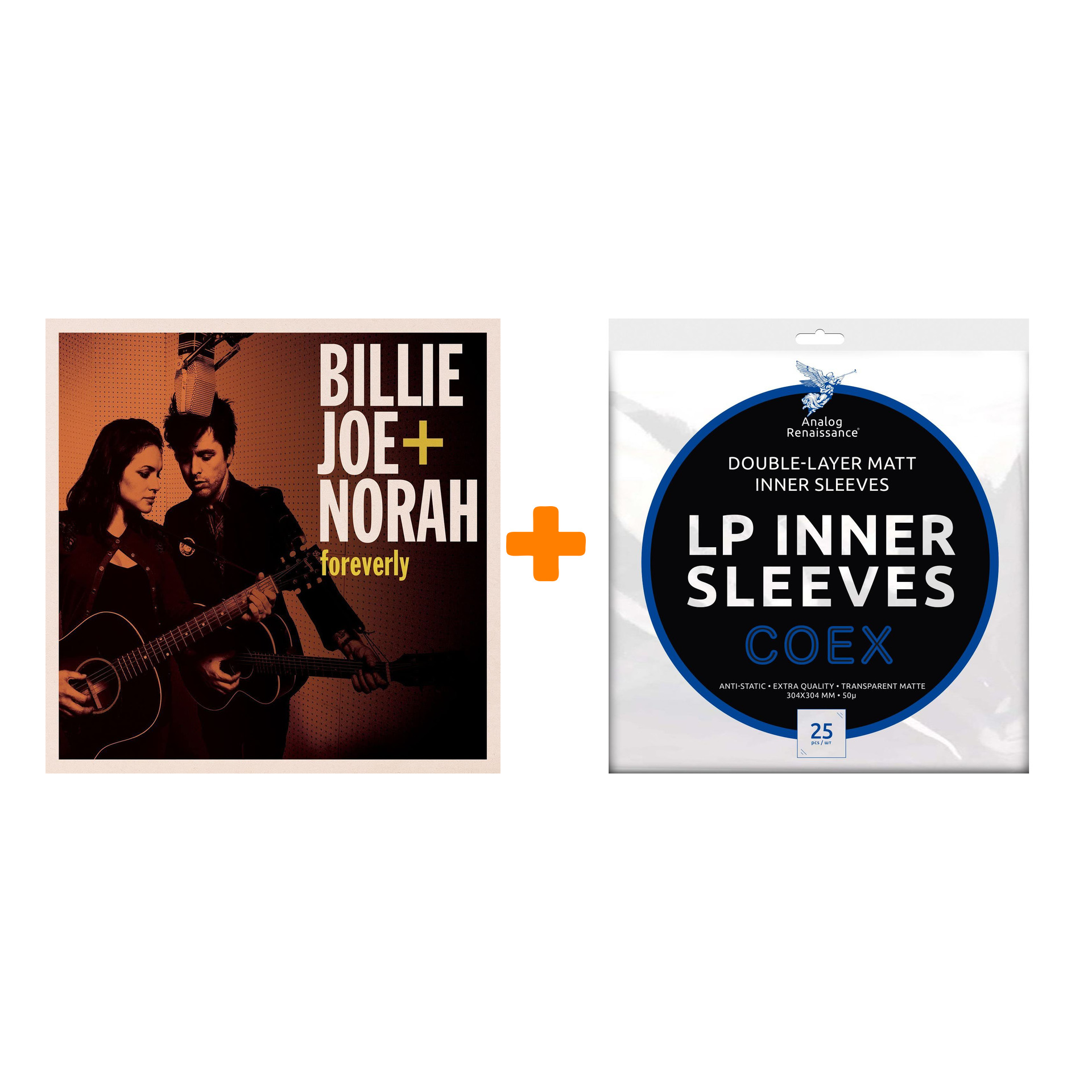 ARMSTRONG BILLIE JOE / JONES NORAH Foreverly Coloured Vinyl LP + Конверты внутренние COEX для грампластинок 12" 25шт Набор
ARMSTRONG BILLIE JOE / JONES NORAH Foreverly Coloured Vinyl LP + Конверты внутренние COEX для грампластинок 12" 25шт Набор