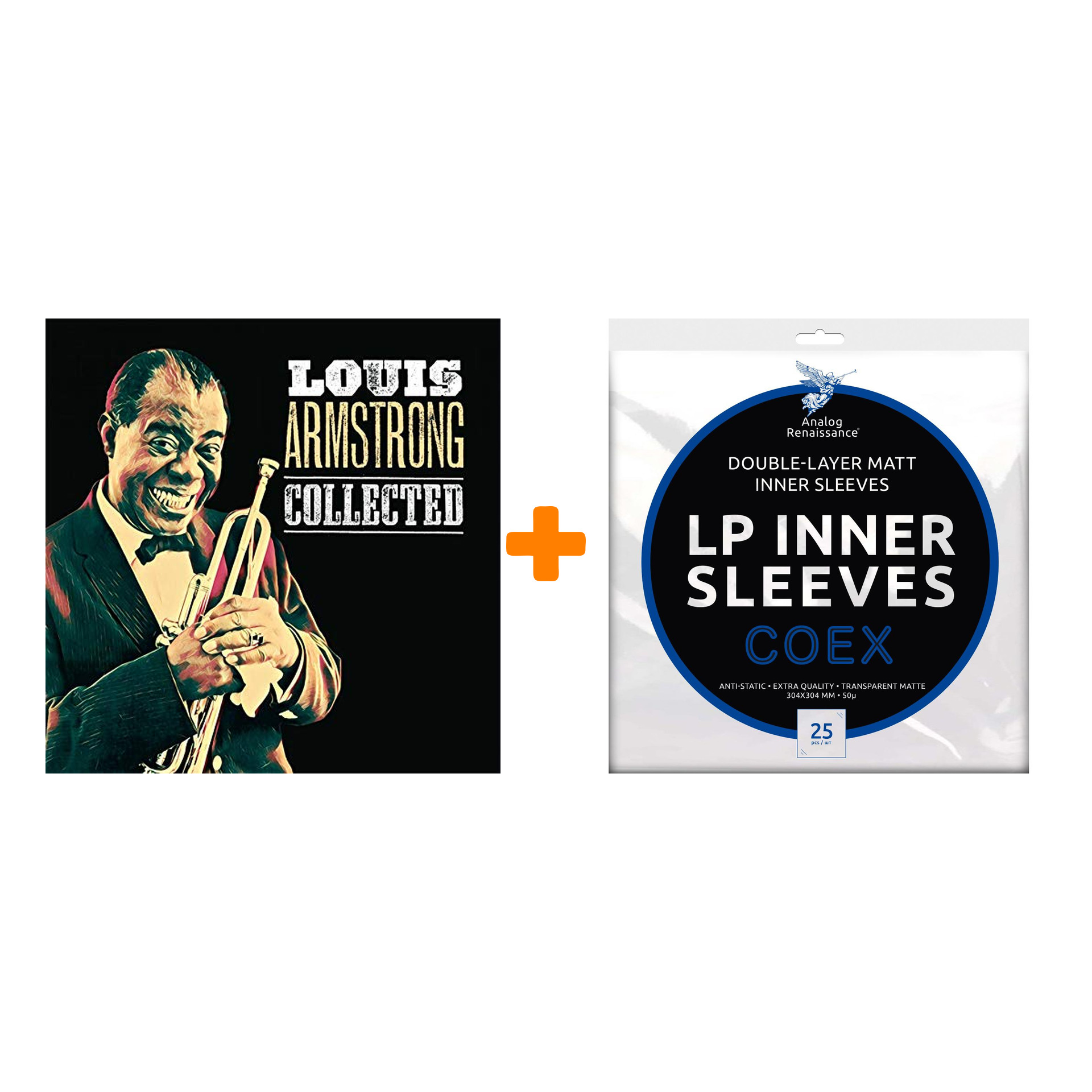 ARMSTRONG LOUIS Collected 2LP + Конверты внутренние COEX для грампластинок 12" 25шт Набор
ARMSTRONG LOUIS Collected 2LP + Конверты внутренние COEX для грампластинок 12" 25шт Набор