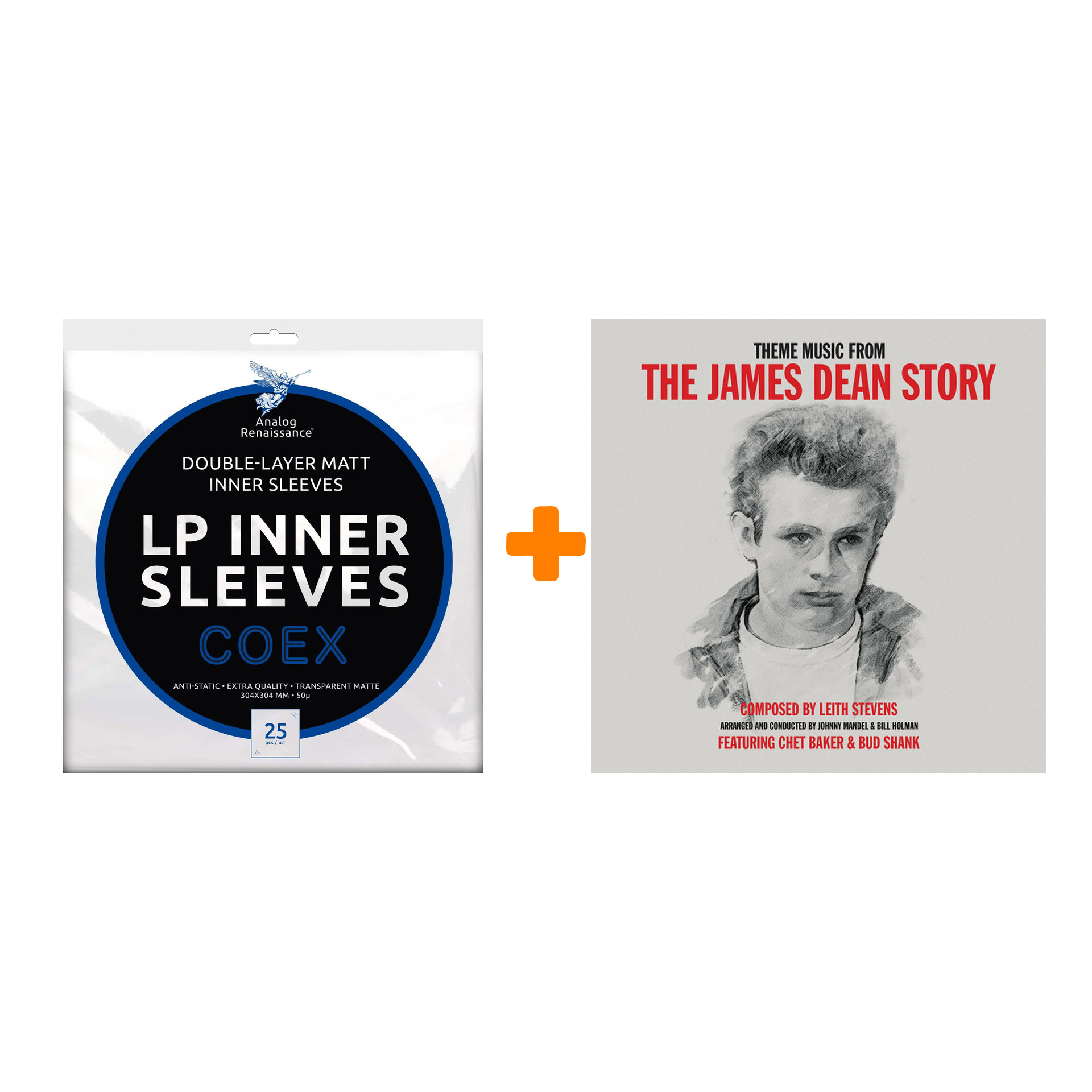 BAKER CHET & SHANK BUD The James Dean Story LP + Конверты внутренние COEX для грампластинок 12" 25шт Набор
BAKER CHET & SHANK BUD The James Dean Story LP + Конверты внутренние COEX для грампластинок 12" 25шт Набор