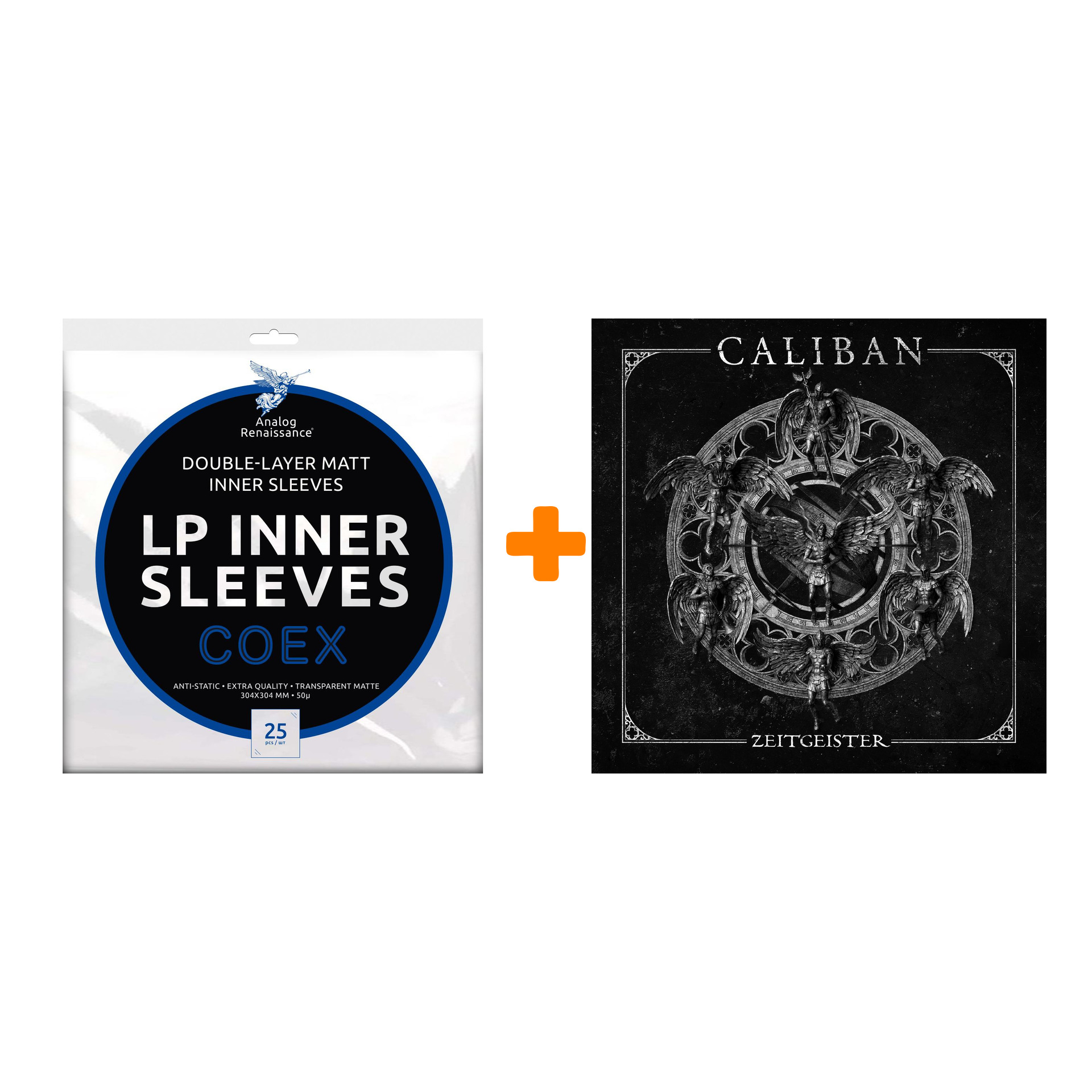 CALIBAN Zeitgeister LP+CD + Конверты внутренние COEX для грампластинок 12" 25шт Набор
CALIBAN Zeitgeister LP+CD + Конверты внутренние COEX для грампластинок 12" 25шт Набор