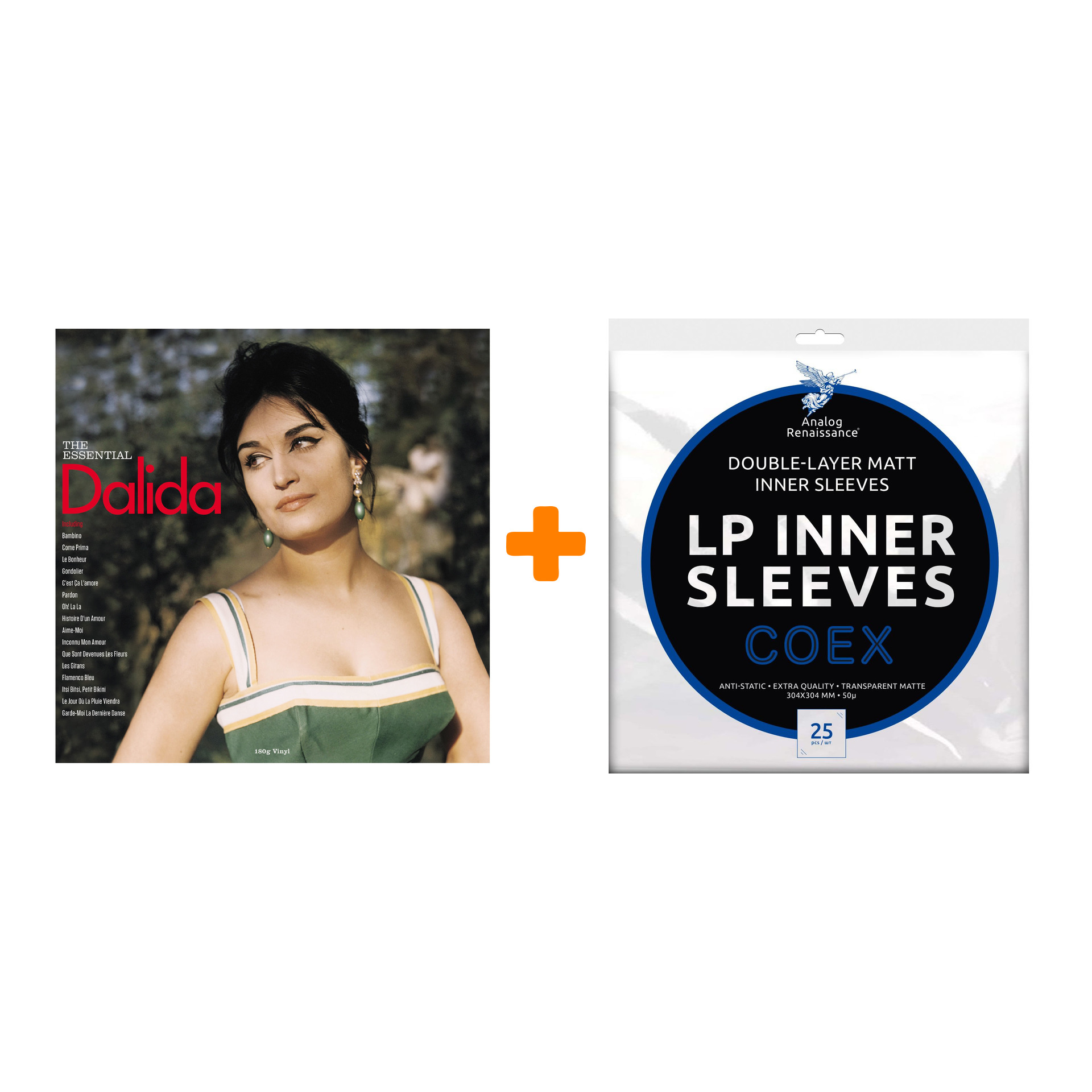 DALIDA The Essential LP + Конверты внутренние COEX для грампластинок 12" 25шт Набор
DALIDA The Essential LP + Конверты внутренние COEX для грампластинок 12" 25шт Набор
