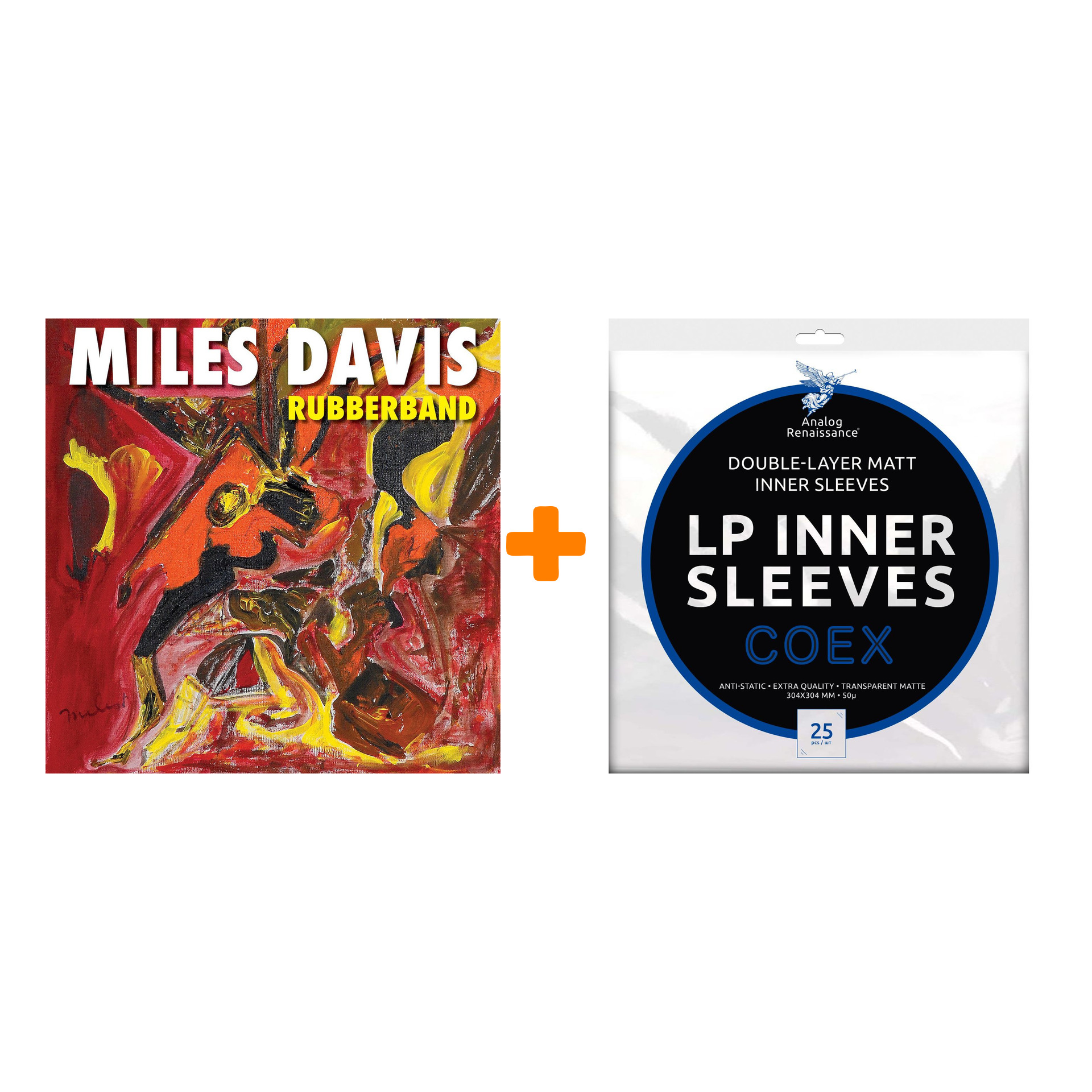 DAVIS MILES Rubberband 2LP + Конверты внутренние COEX для грампластинок 12" 25шт Набор
DAVIS MILES Rubberband 2LP + Конверты внутренние COEX для грампластинок 12" 25шт Набор