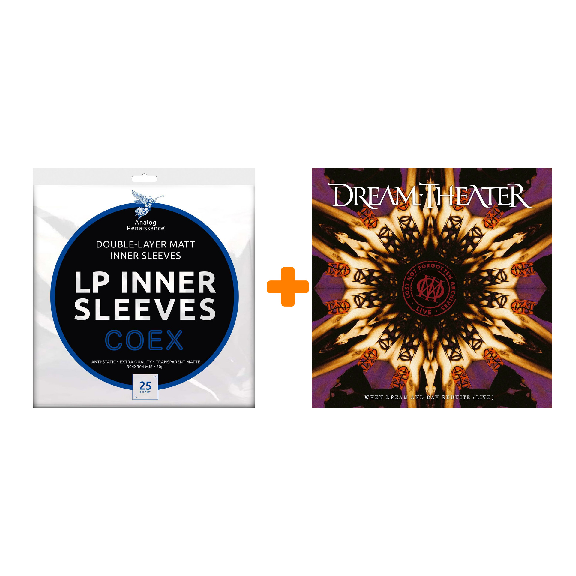 DREAM THEATER Lost Not Forgotten Archives When Dream And Day Reunite Live 2LP+CD + Конверты внутренние COEX для грампластинок 12" 25шт Набор
DREAM THEATER Lost Not Forgotten Archives When Dream And Day Reunite Live 2LP+CD + Конверты внутренние COEX для грампластинок 12" 25шт Набор