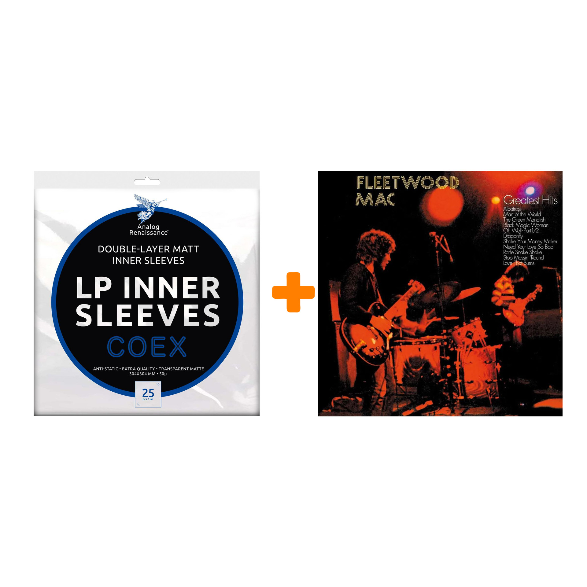 FLEETWOOD MAC Greatest Hits LP + Конверты внутренние COEX для грампластинок 12" 25шт Набор
FLEETWOOD MAC Greatest Hits LP + Конверты внутренние COEX для грампластинок 12" 25шт Набор
