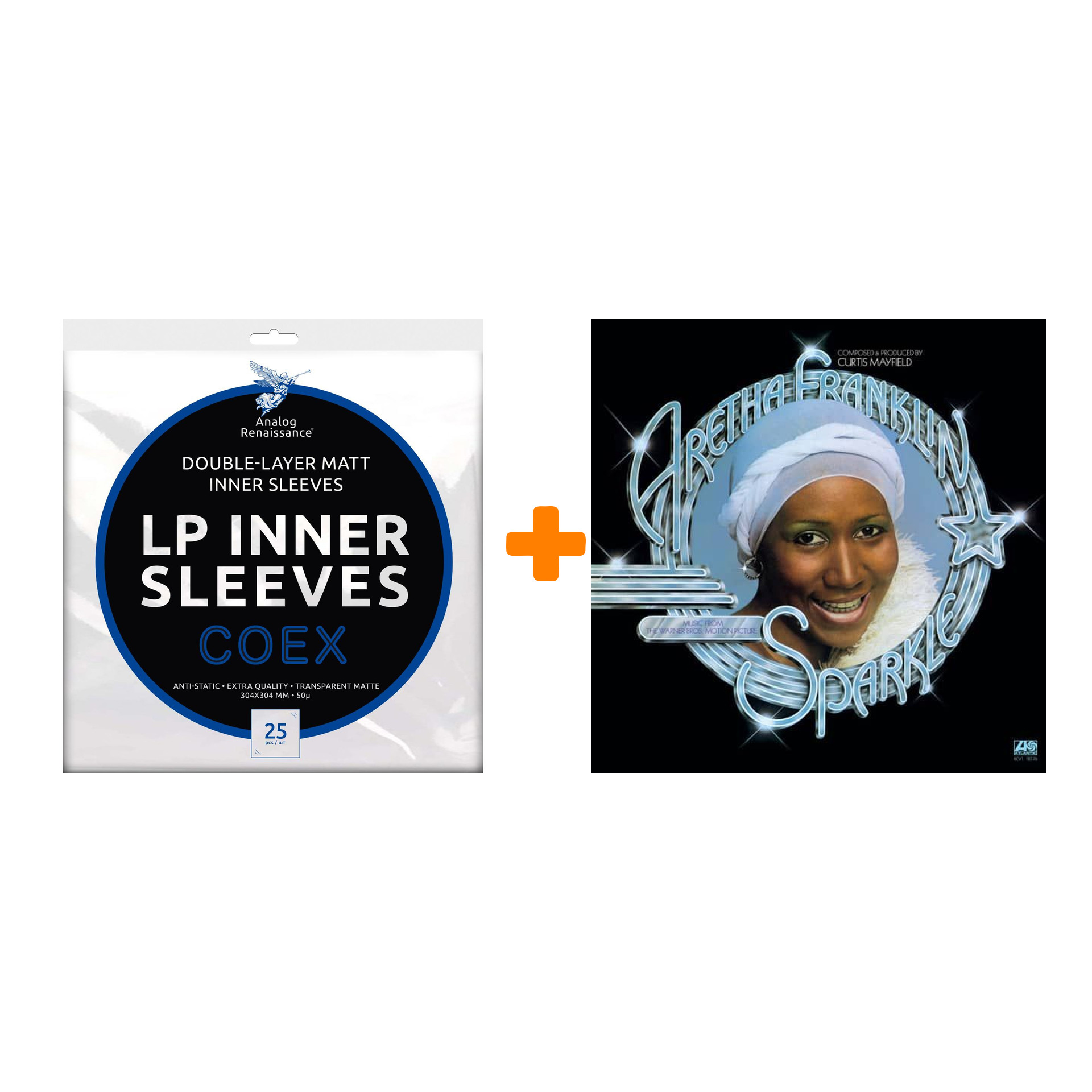FRANKLIN ARETHA Sparkle Music From The Warner Bros. Motion Picture Crystal Clear Vinyl LP + Конверты внутренние COEX для грампластинок 12" 25шт На
FRANKLIN ARETHA Sparkle Music From The Warner Bros. Motion Picture Crystal Clear Vinyl LP + Конверты внутренние COEX для грампластинок 12" 25шт На