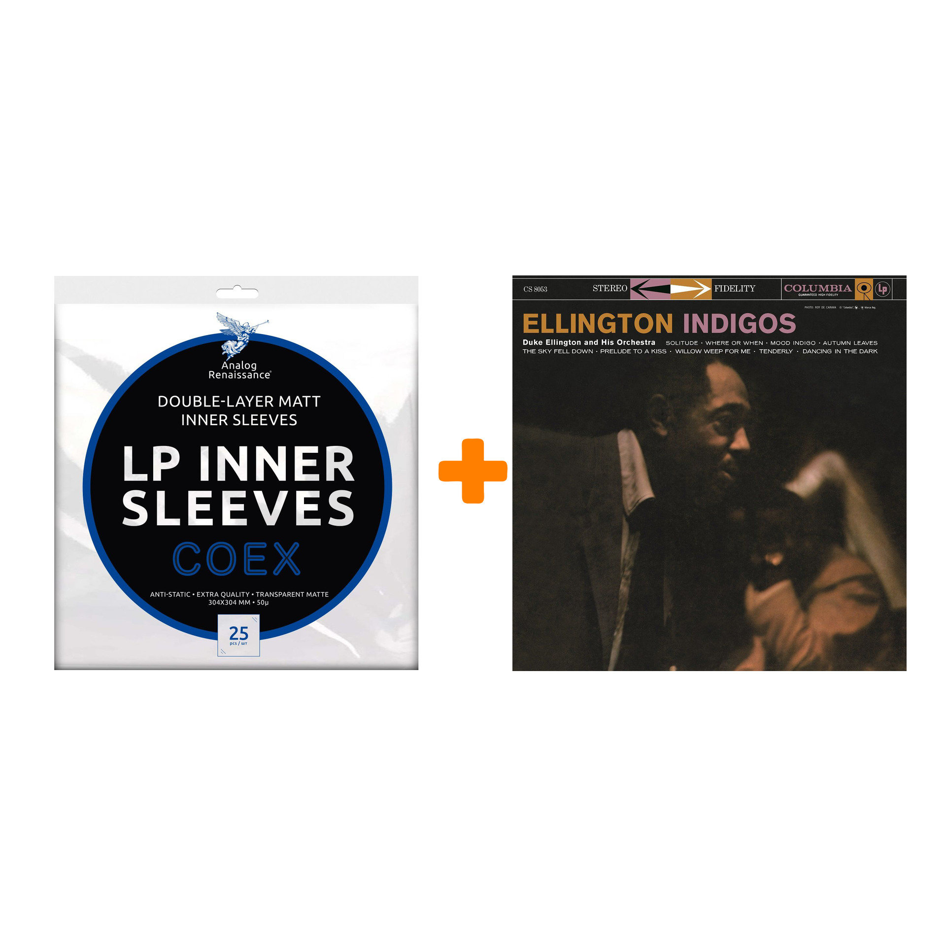 ELLINGTON DUKE Indigos LP + Конверты внутренние COEX для грампластинок 12" 25шт Набор
ELLINGTON DUKE Indigos LP + Конверты внутренние COEX для грампластинок 12" 25шт Набор