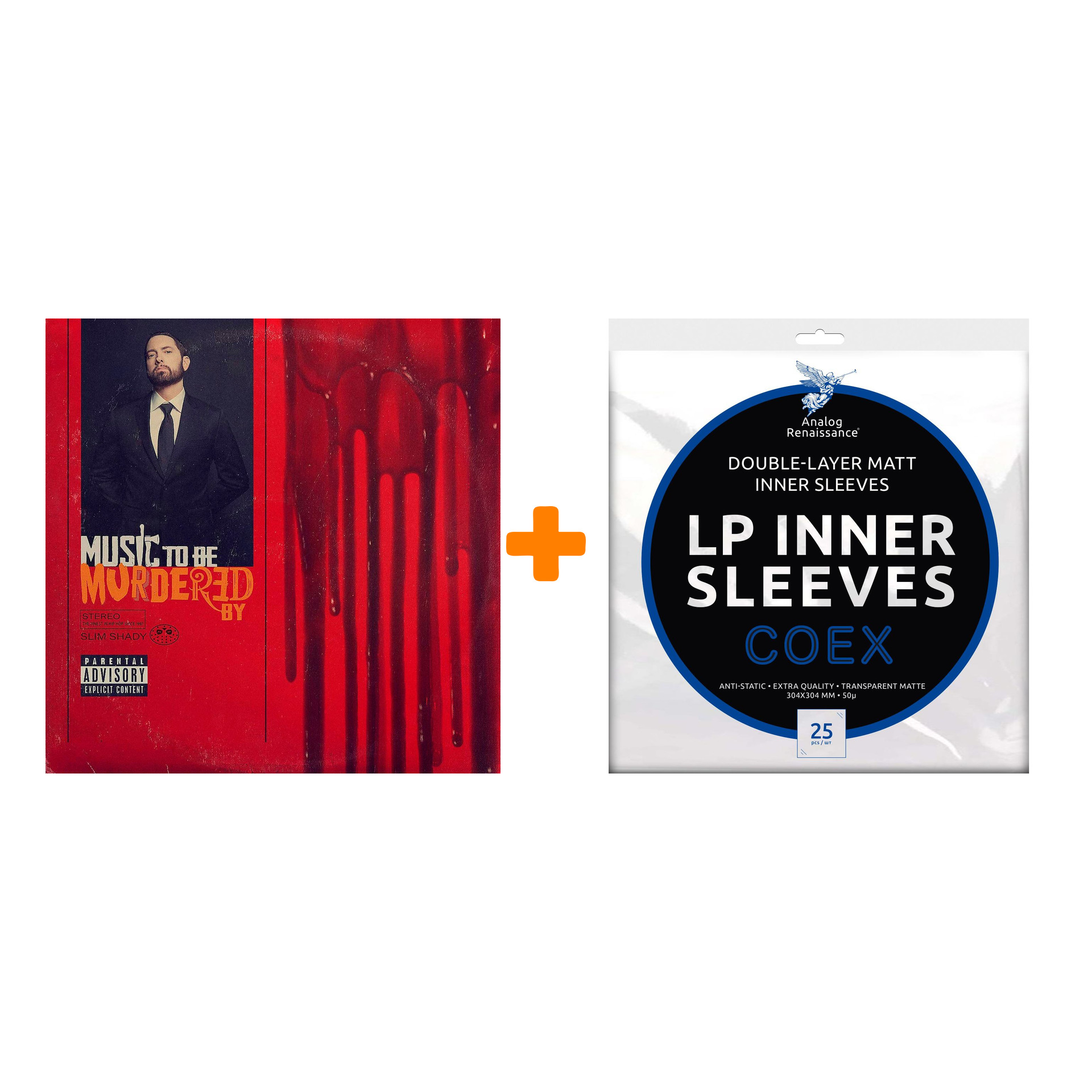 EMINEM Music To Be Murdered By 2LP + Конверты внутренние COEX для грампластинок 12" 25шт Набор
EMINEM Music To Be Murdered By 2LP + Конверты внутренние COEX для грампластинок 12" 25шт Набор
