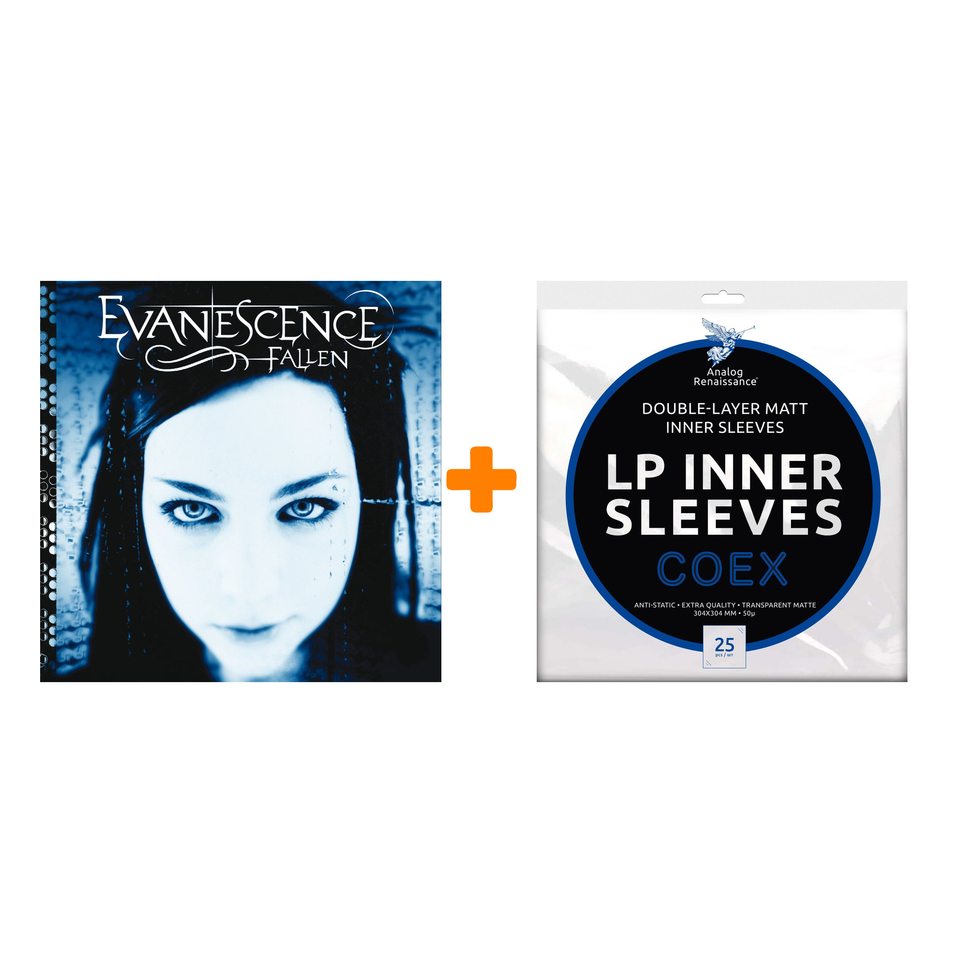 EVANESCENCE Fallen LP + Конверты внутренние COEX для грампластинок 12" 25шт Набор
EVANESCENCE Fallen LP + Конверты внутренние COEX для грампластинок 12" 25шт Набор