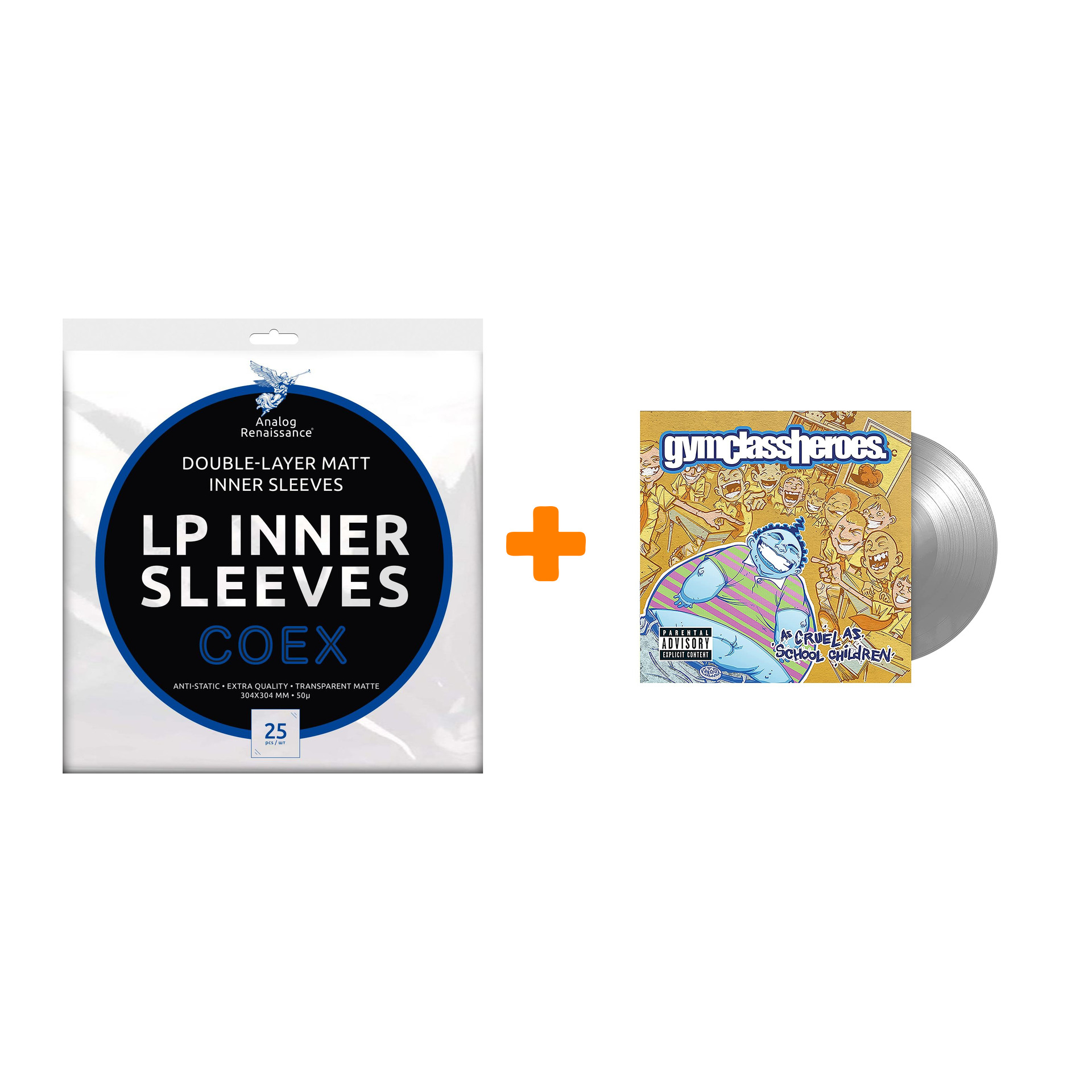 GYM CLASS HEROES As Cruel As School Children Coloured Silver Vinyl LP + Конверты внутренние COEX для грампластинок 12" 25шт Набор
GYM CLASS HEROES As Cruel As School Children Coloured Silver Vinyl LP + Конверты внутренние COEX для грампластинок 12" 25шт Набор