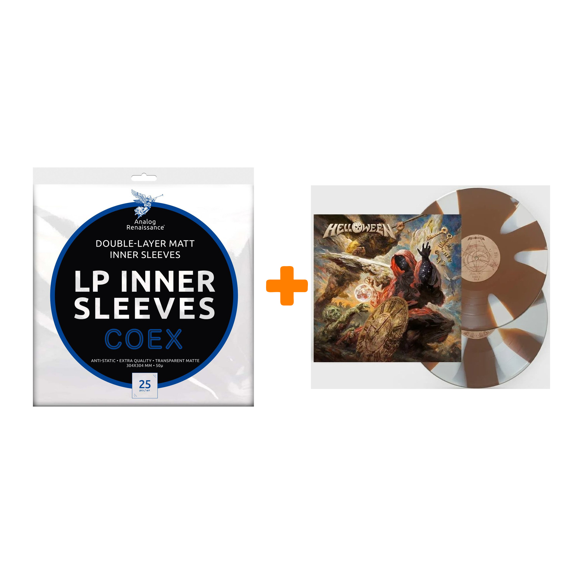 HELLOWEEN Helloween White Brown Propeller Vinyl 2LP + Конверты внутренние COEX для грампластинок 12" 25шт Набор
HELLOWEEN Helloween White Brown Propeller Vinyl 2LP + Конверты внутренние COEX для грампластинок 12" 25шт Набор