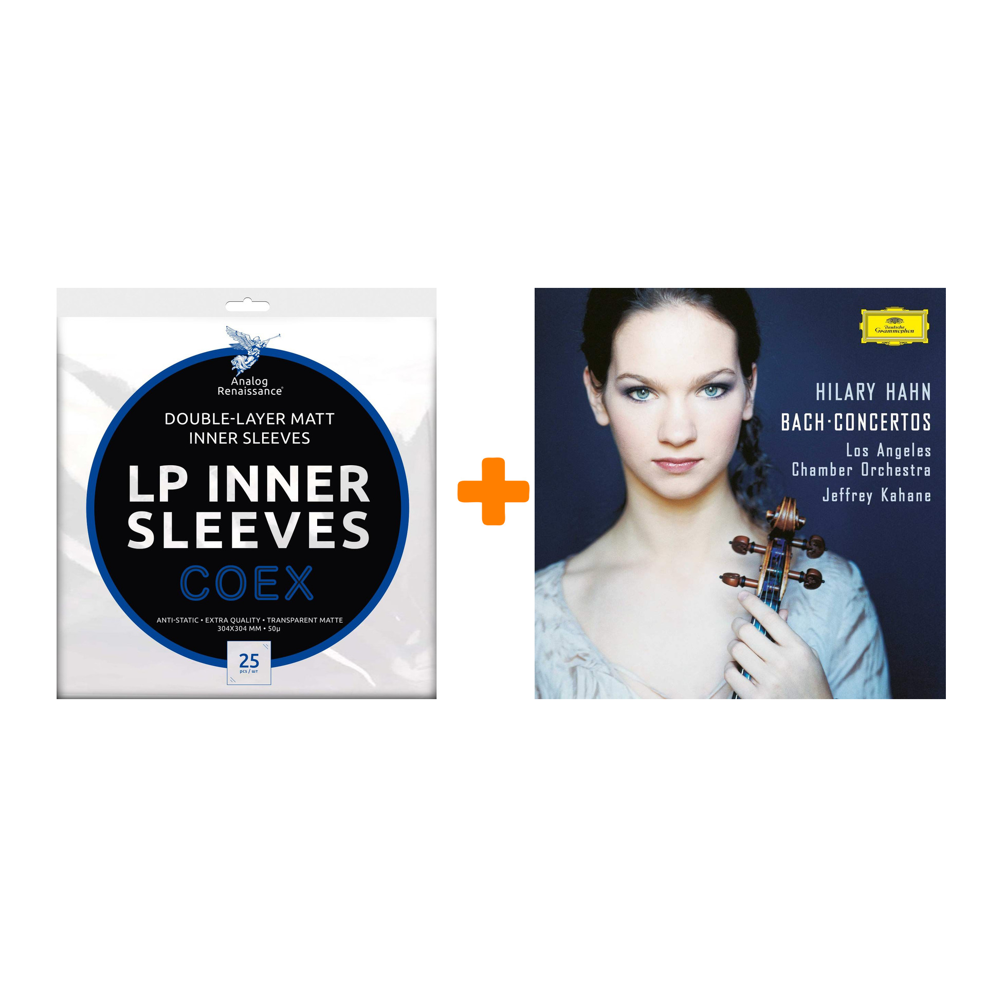 HILARY HAHN AND LOS ANGELES CHAMBER ORCHESTRA Bach Concertos LP + Конверты внутренние COEX для грампластинок 12" 25шт Набор
HILARY HAHN AND LOS ANGELES CHAMBER ORCHESTRA Bach Concertos LP + Конверты внутренние COEX для грампластинок 12" 25шт Набор
