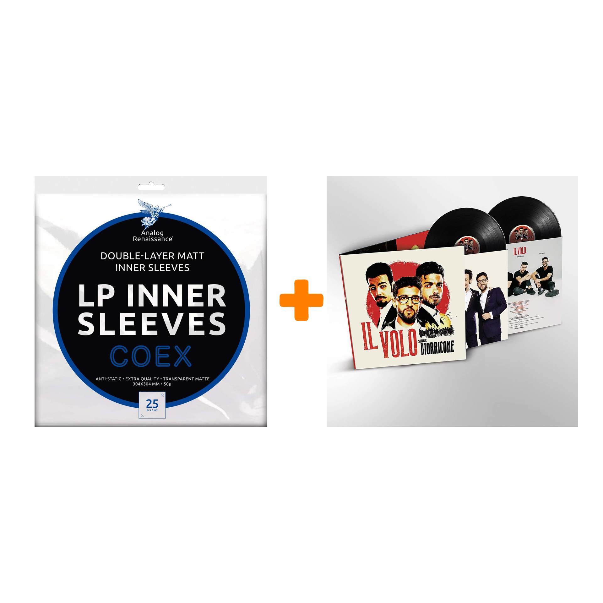 IL VOLO Il Volo Sings Morricone 2LP + Конверты внутренние COEX для грампластинок 12" 25шт Набор
IL VOLO Il Volo Sings Morricone 2LP + Конверты внутренние COEX для грампластинок 12" 25шт Набор