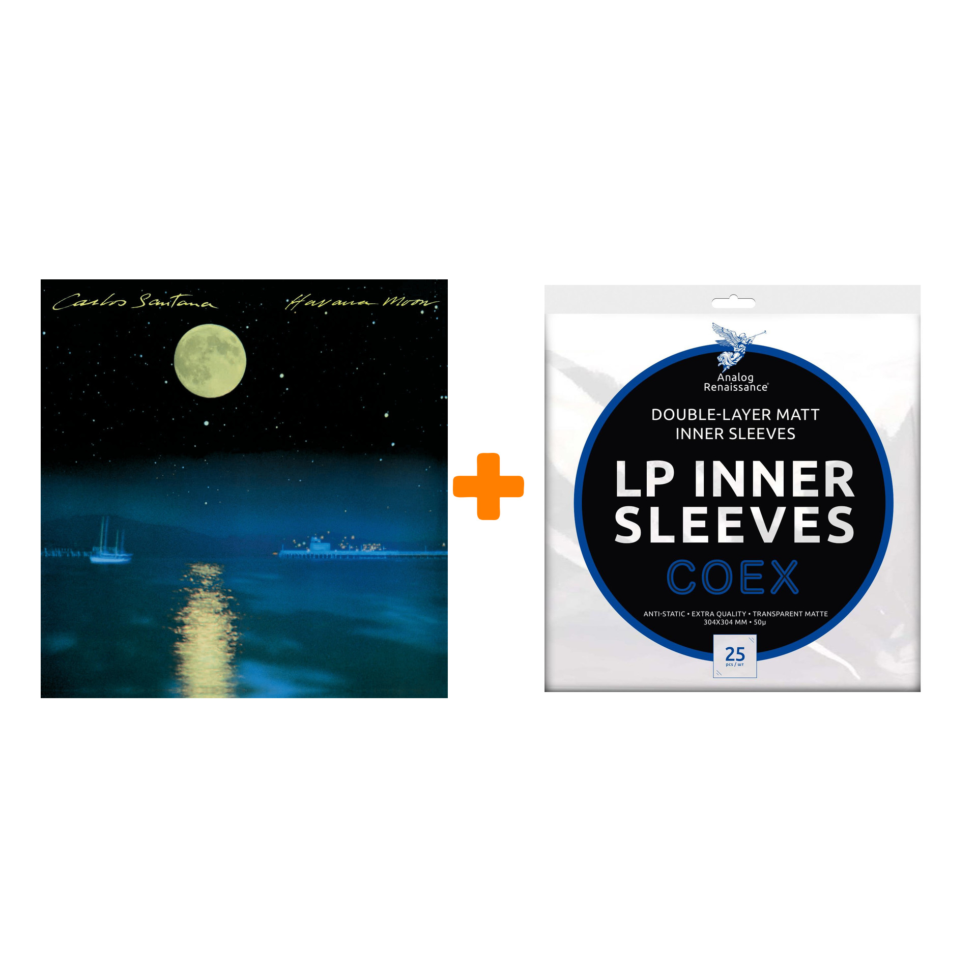 SANTANA Havana Moon LP + Конверты внутренние COEX для грампластинок 12" 25шт Набор
SANTANA Havana Moon LP + Конверты внутренние COEX для грампластинок 12" 25шт Набор