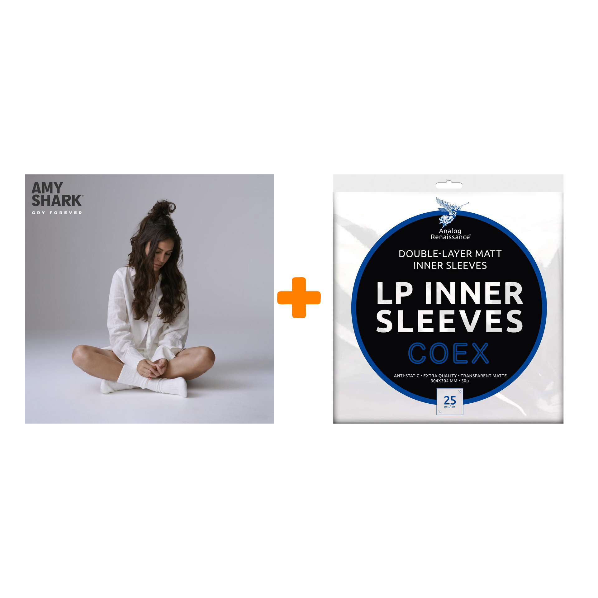 SHARK AMY Cry Forever LP + Конверты внутренние COEX для грампластинок 12" 25шт Набор
SHARK AMY Cry Forever LP + Конверты внутренние COEX для грампластинок 12" 25шт Набор