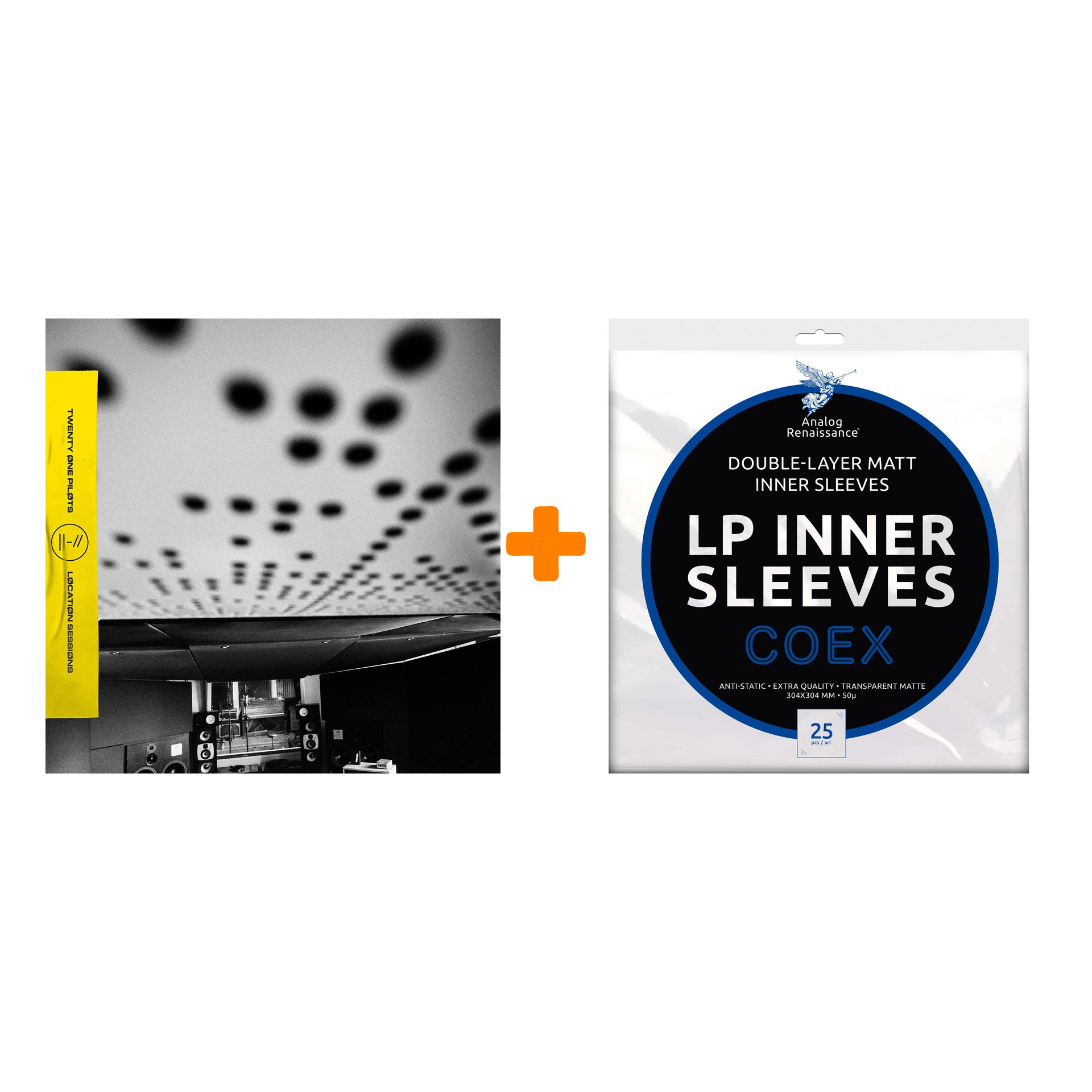 TWENTY ONE PILOTS Location Sessions LP + Конверты внутренние COEX для грампластинок 12" 25шт Набор
TWENTY ONE PILOTS Location Sessions LP + Конверты внутренние COEX для грампластинок 12" 25шт Набор