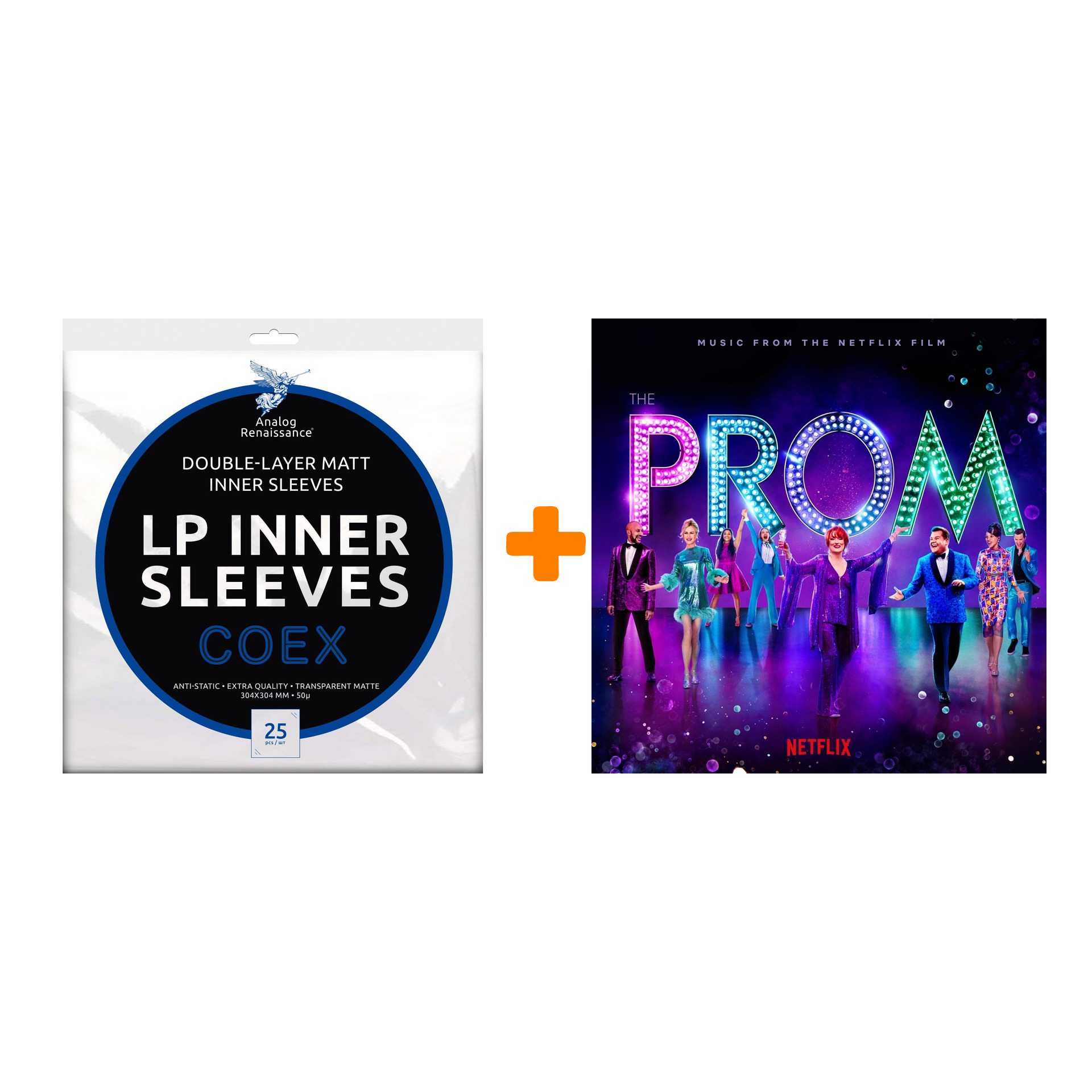 V/A The Prom Music From The Netflix Film Coloured Purple Vinyl 2LP + Конверты внутренние COEX для грампластинок 12" 25шт Набор
V/A The Prom Music From The Netflix Film Coloured Purple Vinyl 2LP + Конверты внутренние COEX для грампластинок 12" 25шт Набор