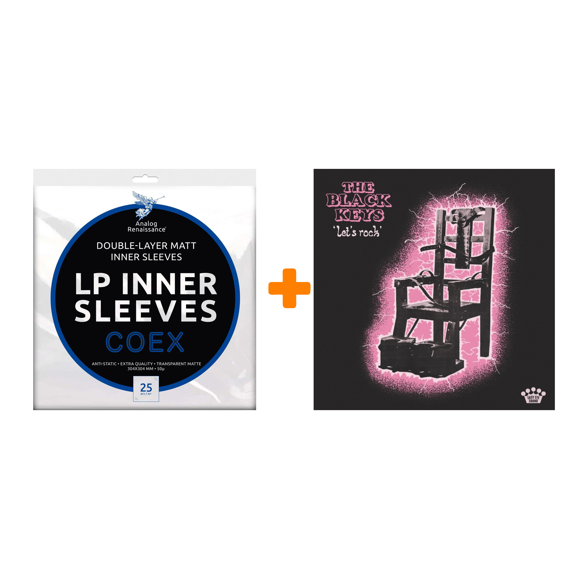 THE BLACK KEYS Let`s Rock LP + Конверты внутренние COEX для грампластинок 12" 25шт Набор
THE BLACK KEYS Let`s Rock LP + Конверты внутренние COEX для грампластинок 12" 25шт Набор