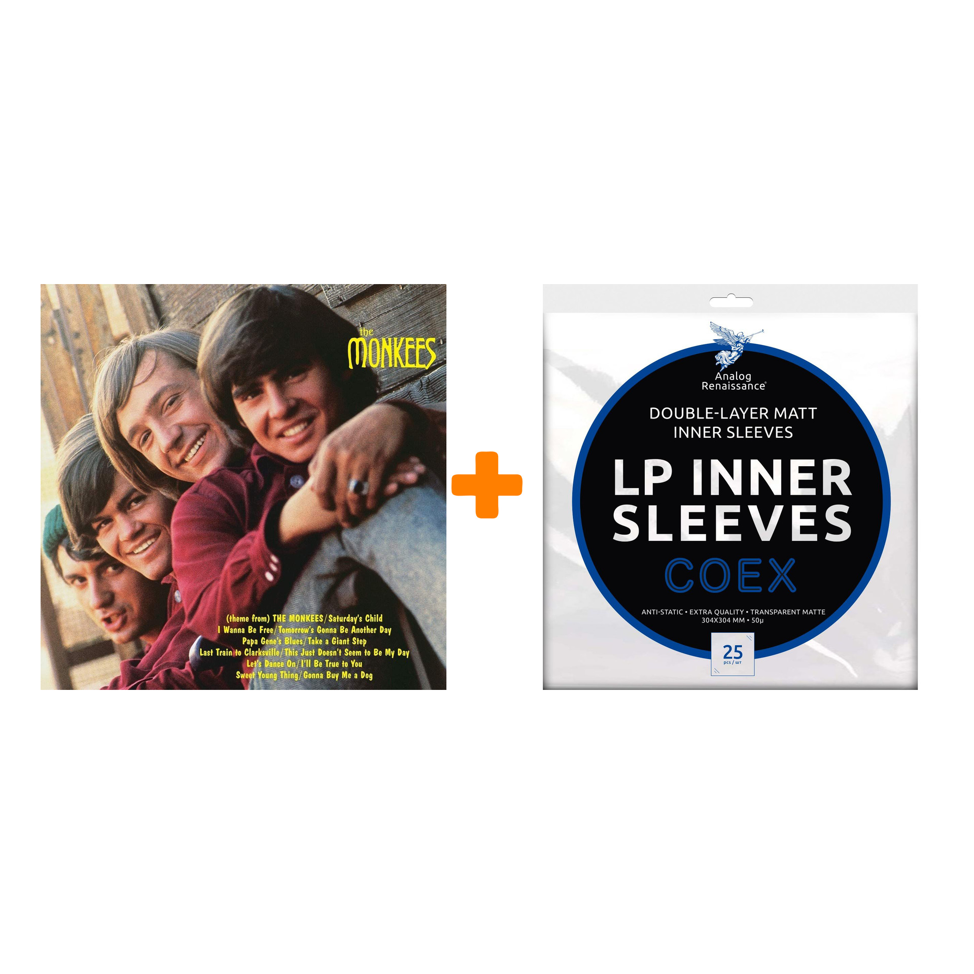 THE MONKEES The Monkees 2LP + Конверты внутренние COEX для грампластинок 12" 25шт Набор
THE MONKEES The Monkees 2LP + Конверты внутренние COEX для грампластинок 12" 25шт Набор