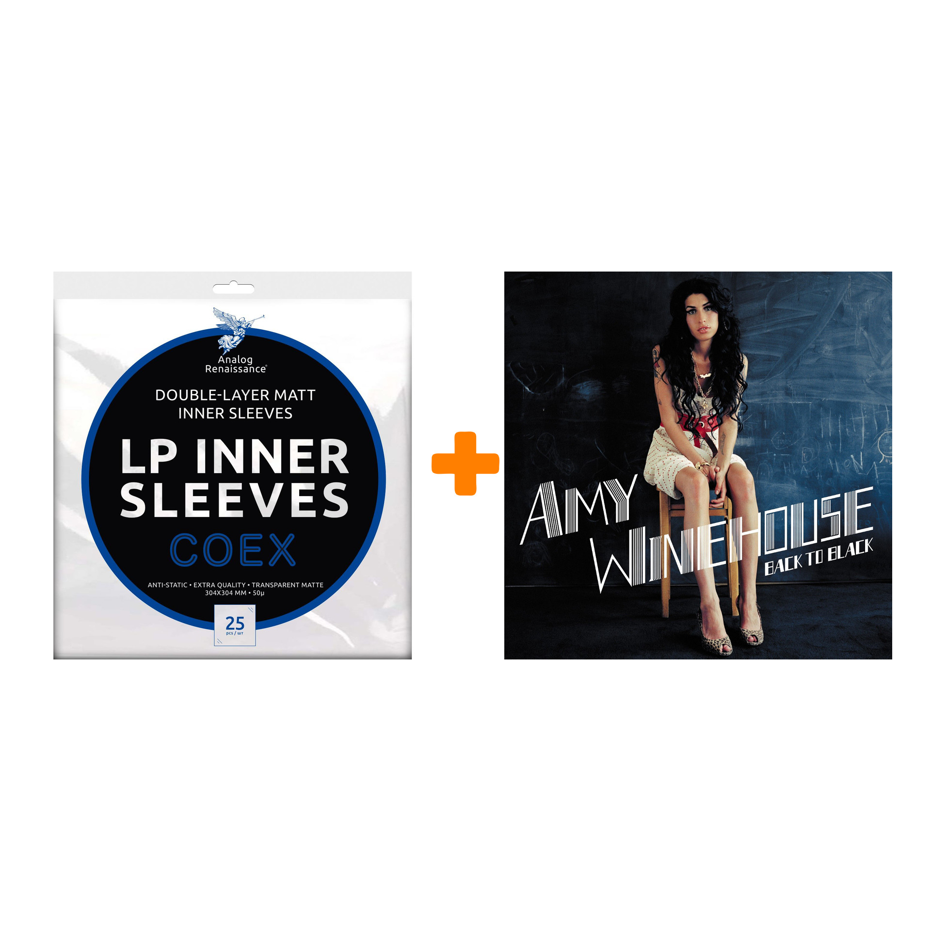 WINEHOUSE AMY Back To Black LP + Конверты внутренние COEX для грампластинок 12" 25шт Набор
WINEHOUSE AMY Back To Black LP + Конверты внутренние COEX для грампластинок 12" 25шт Набор