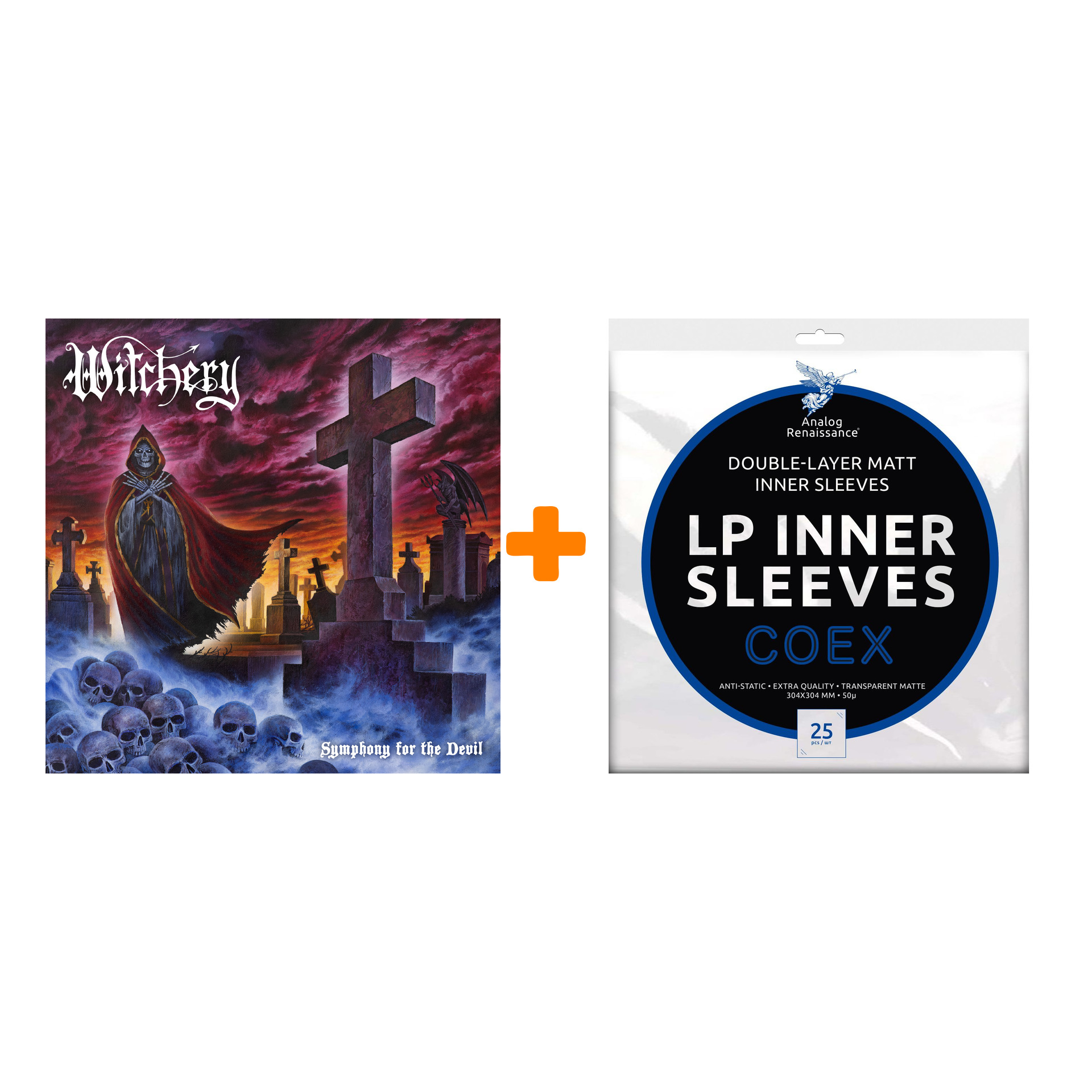 WITCHERY Symphony For The Devil LP + Конверты внутренние COEX для грампластинок 12" 25шт Набор
WITCHERY Symphony For The Devil LP + Конверты внутренние COEX для грампластинок 12" 25шт Набор