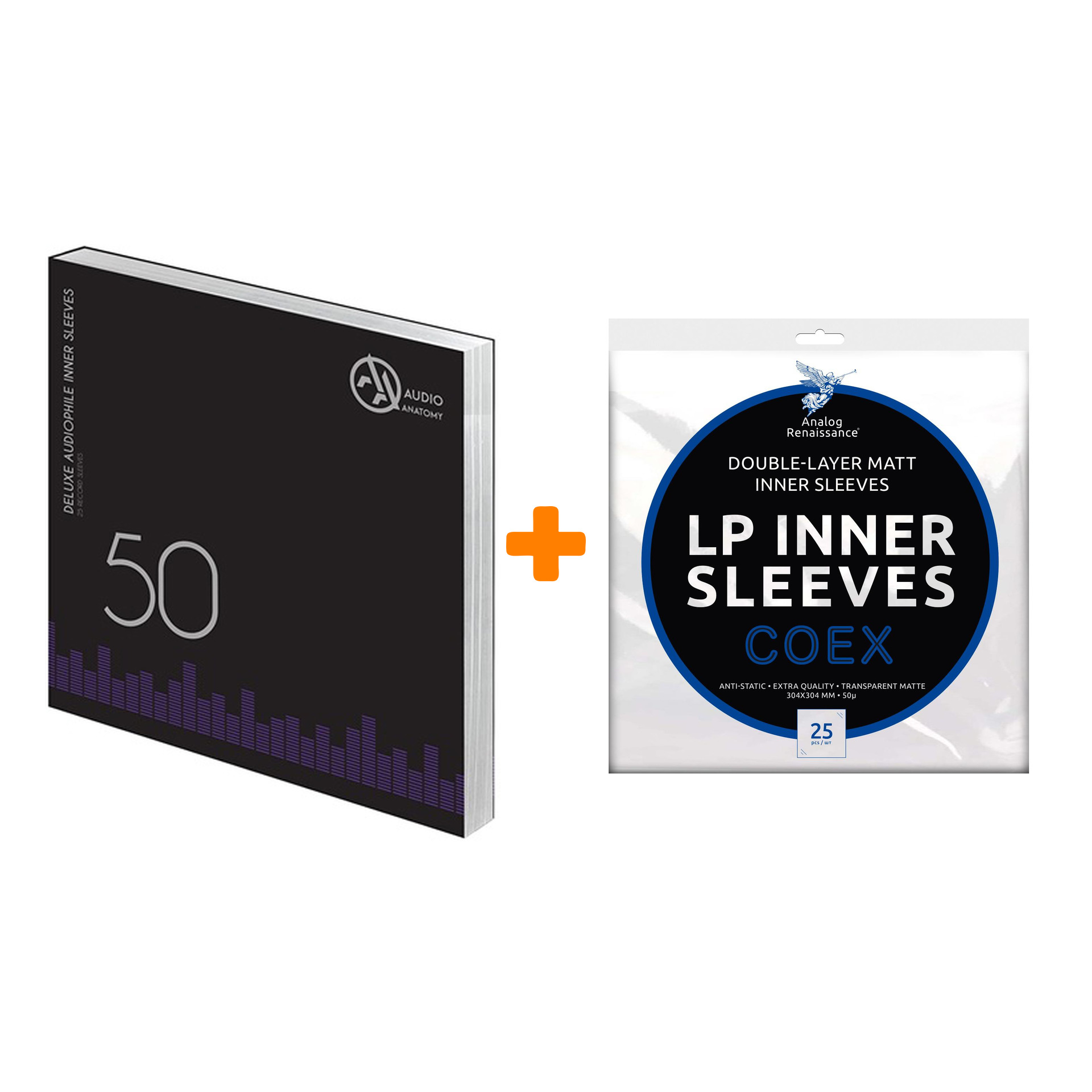 Бумажный внутренний конверт с двухсторонним отверстием и пластиковым пакетом внутри для LP Белый 50шт + Конверты внутренние COEX для грампластинок 12
Бумажный внутренний конверт с двухсторонним отверстием и пластиковым пакетом внутри для LP Белый 50шт + Конверты внутренние COEX для грампластинок 12