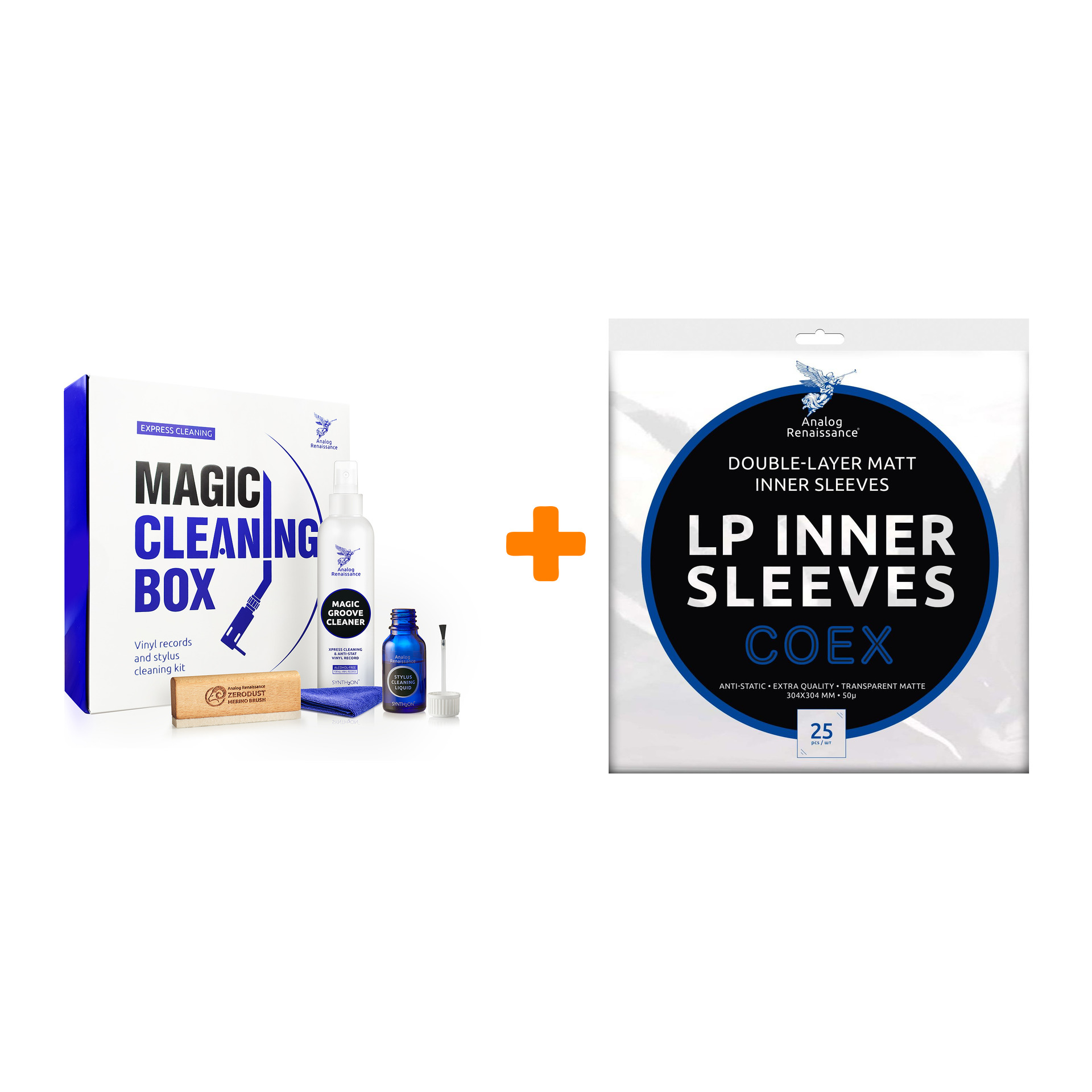Набор по уходу за винилом Magic Cleaning Box + Конверты внутренние COEX для грампластинок 12" 25шт Набор
Набор по уходу за винилом Magic Cleaning Box + Конверты внутренние COEX для грампластинок 12" 25шт Набор