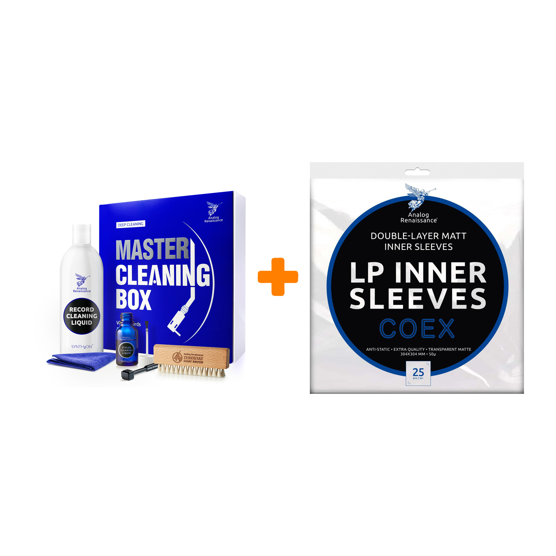 Набор по уходу за винилом Master Cleaning Box + Конверты внутренние COEX для грампластинок 12" 25шт Набор
Набор по уходу за винилом Master Cleaning Box + Конверты внутренние COEX для грампластинок 12" 25шт Набор