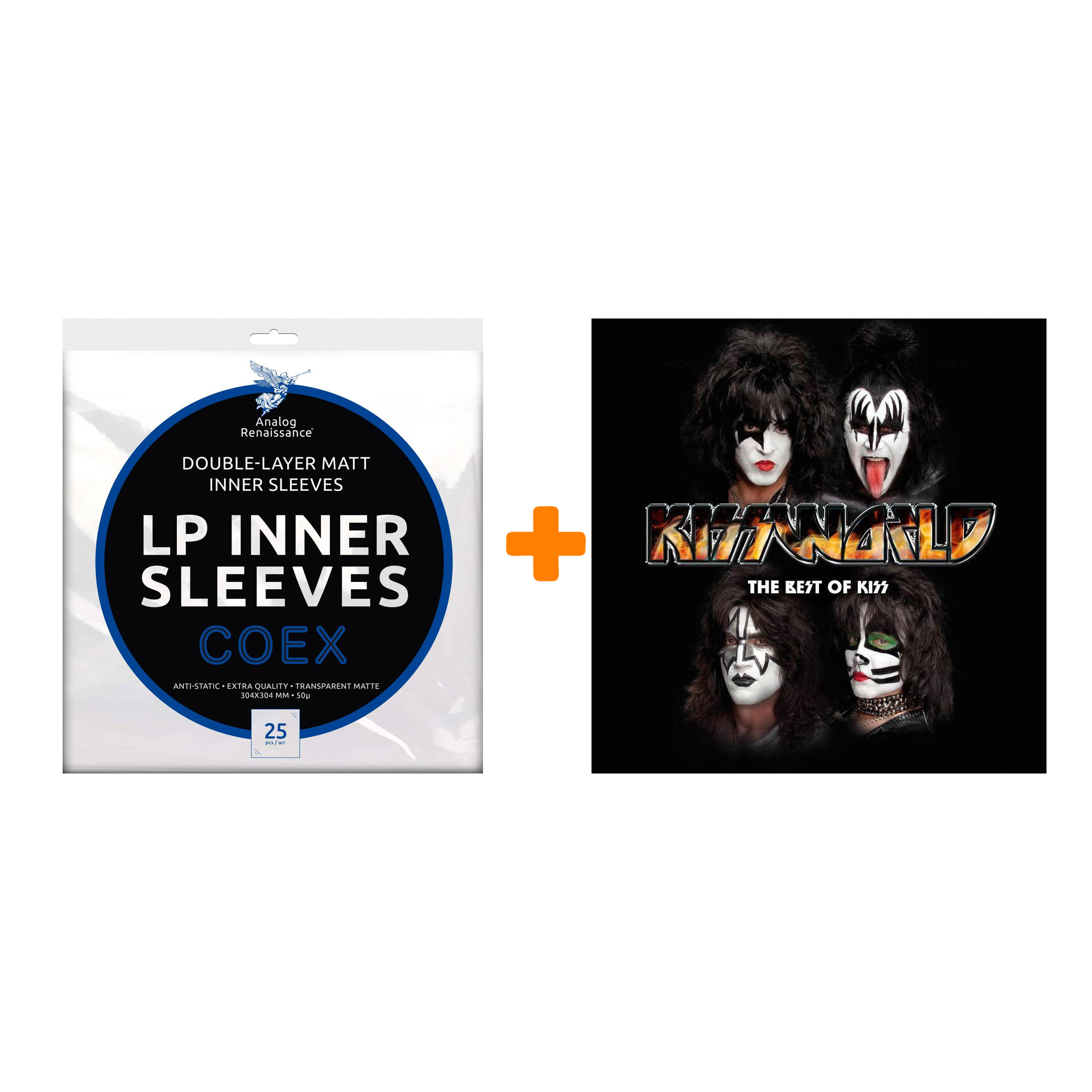 KISS Kissworld The Best Of Kiss 2LP + Конверты внутренние COEX для грампластинок 12" 25шт Набор
KISS Kissworld The Best Of Kiss 2LP + Конверты внутренние COEX для грампластинок 12" 25шт Набор
