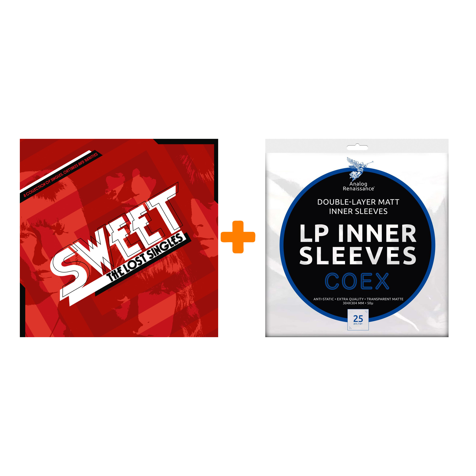 SWEET The Lost Singles Coloured Red Vinyl 2LP + Конверты внутренние COEX для грампластинок 12" 25шт Набор
SWEET The Lost Singles Coloured Red Vinyl 2LP + Конверты внутренние COEX для грампластинок 12" 25шт Набор