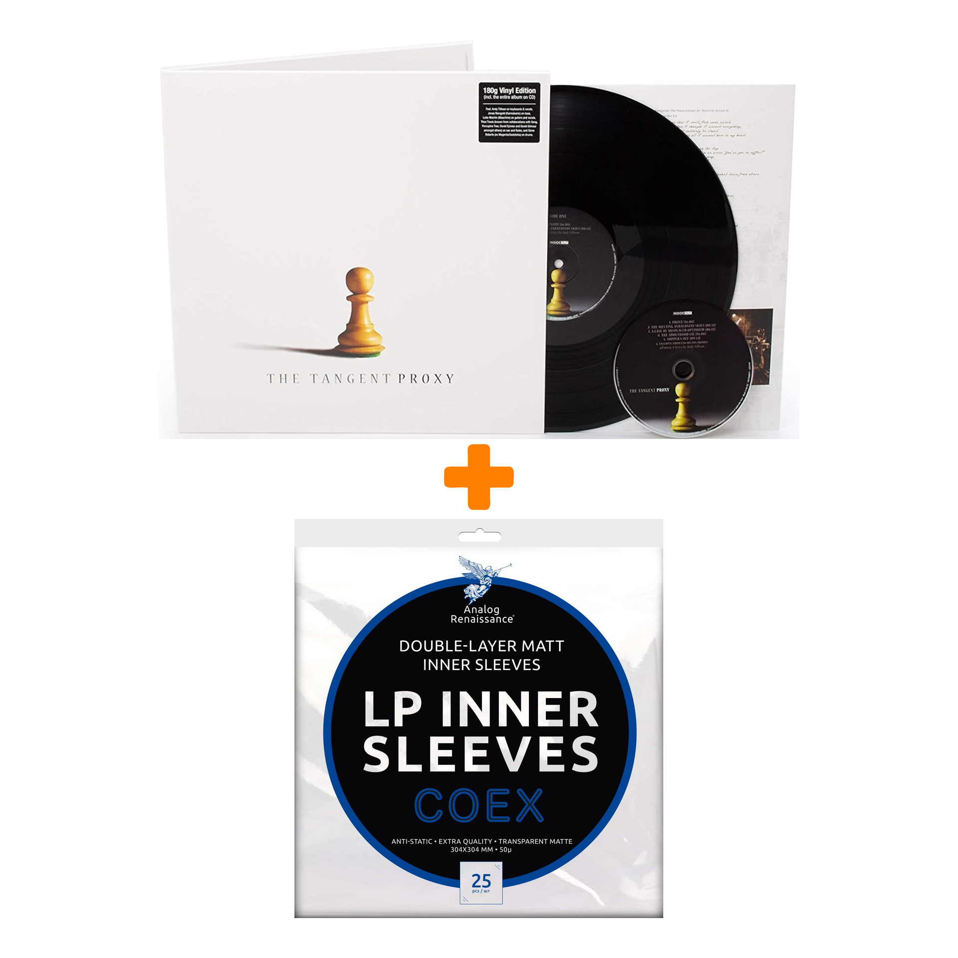 THE ANGENT Proxy LP+CD + Конверты внутренние COEX для грампластинок 12" 25шт Набор
THE ANGENT Proxy LP+CD + Конверты внутренние COEX для грампластинок 12" 25шт Набор