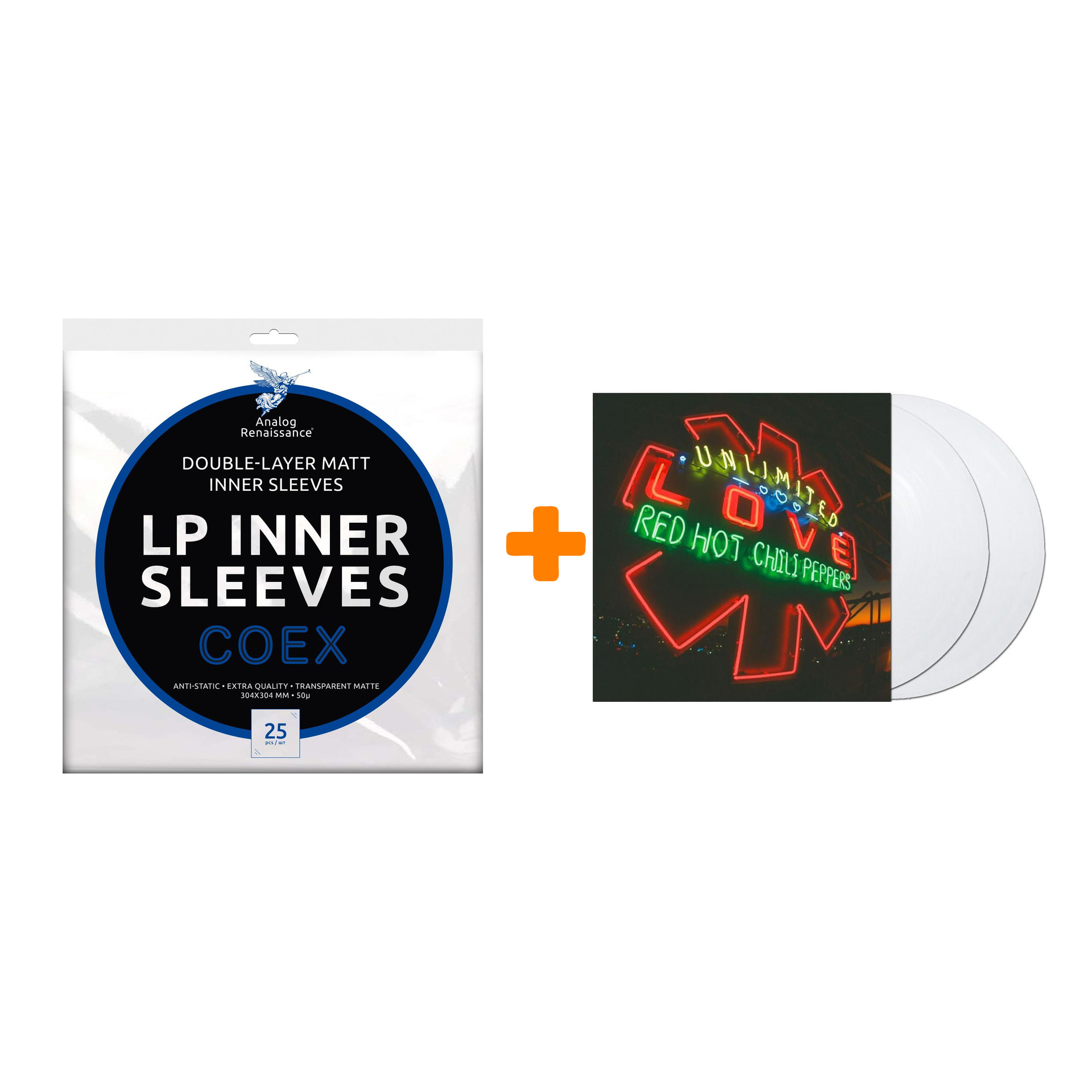 RED HOT CHILI PEPPERS Unlimited Love Coloured White Vinyl 2LP + Конверты внутренние COEX для грампластинок 12" 25шт Набор
RED HOT CHILI PEPPERS Unlimited Love Coloured White Vinyl 2LP + Конверты внутренние COEX для грампластинок 12" 25шт Набор