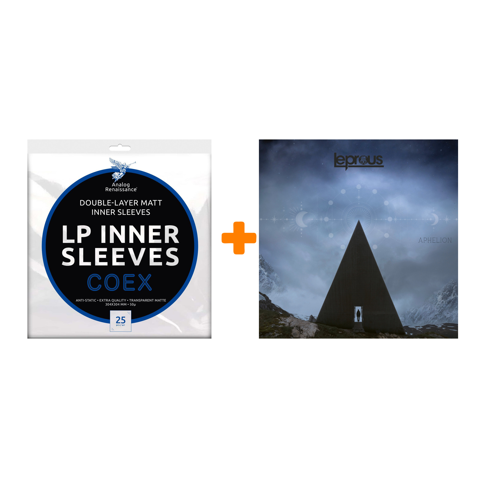 LEPROUS Aphelion 2LP+CD + Конверты внутренние COEX для грампластинок 12" 25шт Набор
LEPROUS Aphelion 2LP+CD + Конверты внутренние COEX для грампластинок 12" 25шт Набор