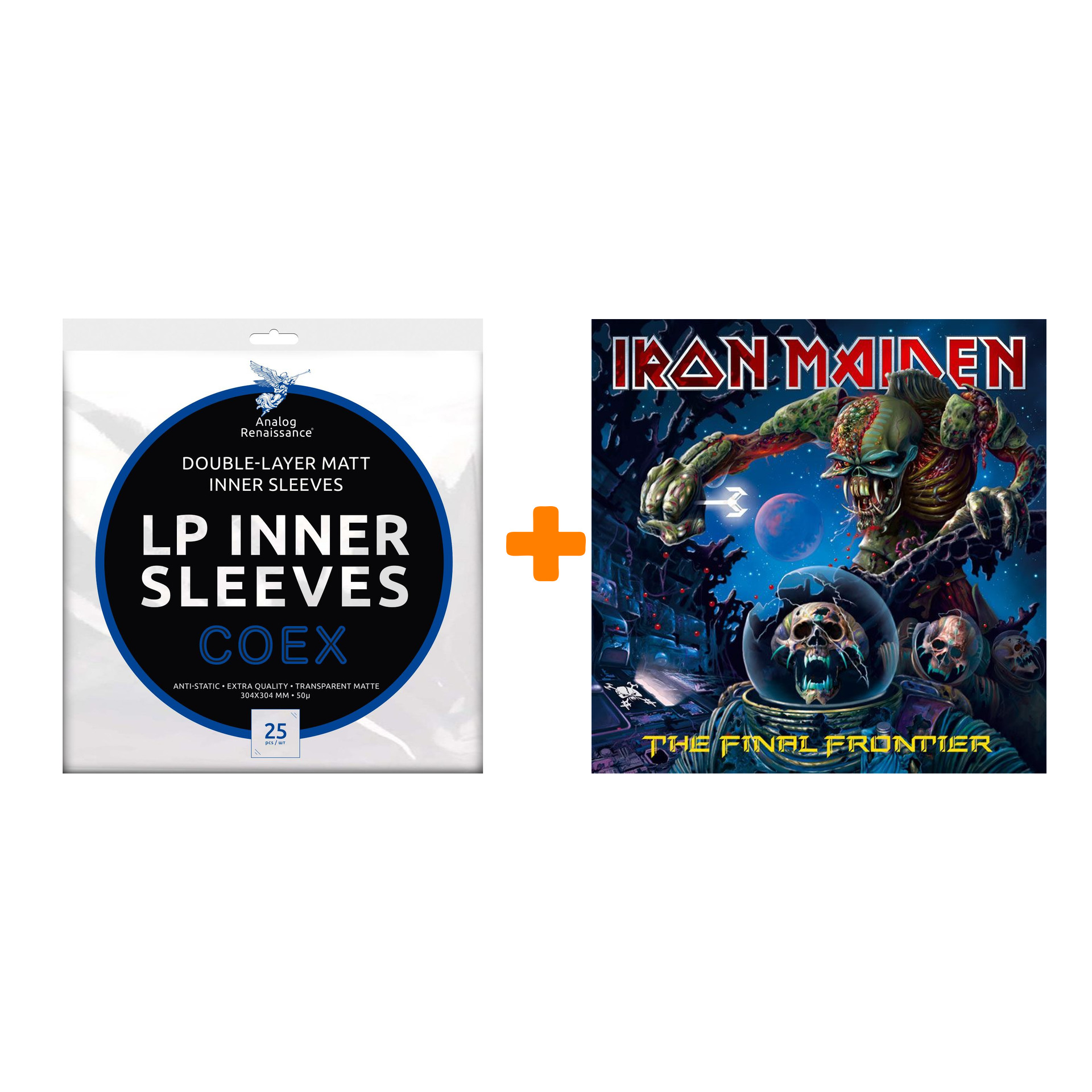 IRON MAIDEN The Final Frontier 2LP + Конверты внутренние COEX для грампластинок 12" 25шт Набор
IRON MAIDEN The Final Frontier 2LP + Конверты внутренние COEX для грампластинок 12" 25шт Набор