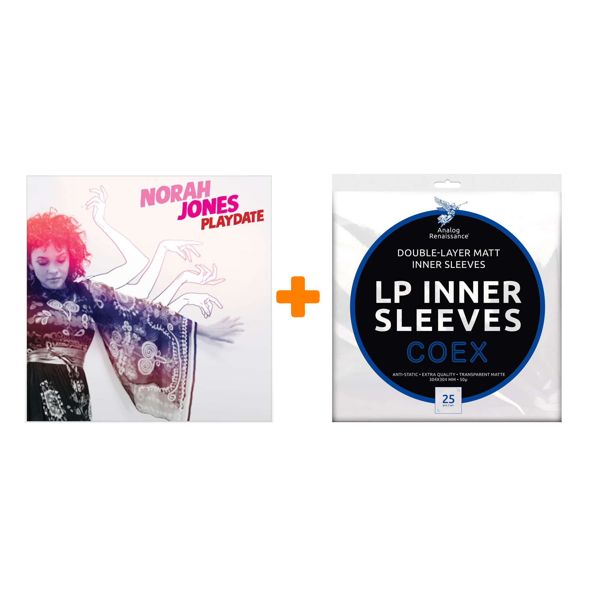 JONES NORAH Playdate LP + Конверты внутренние COEX для грампластинок 12" 25шт Набор
JONES NORAH Playdate LP + Конверты внутренние COEX для грампластинок 12" 25шт Набор