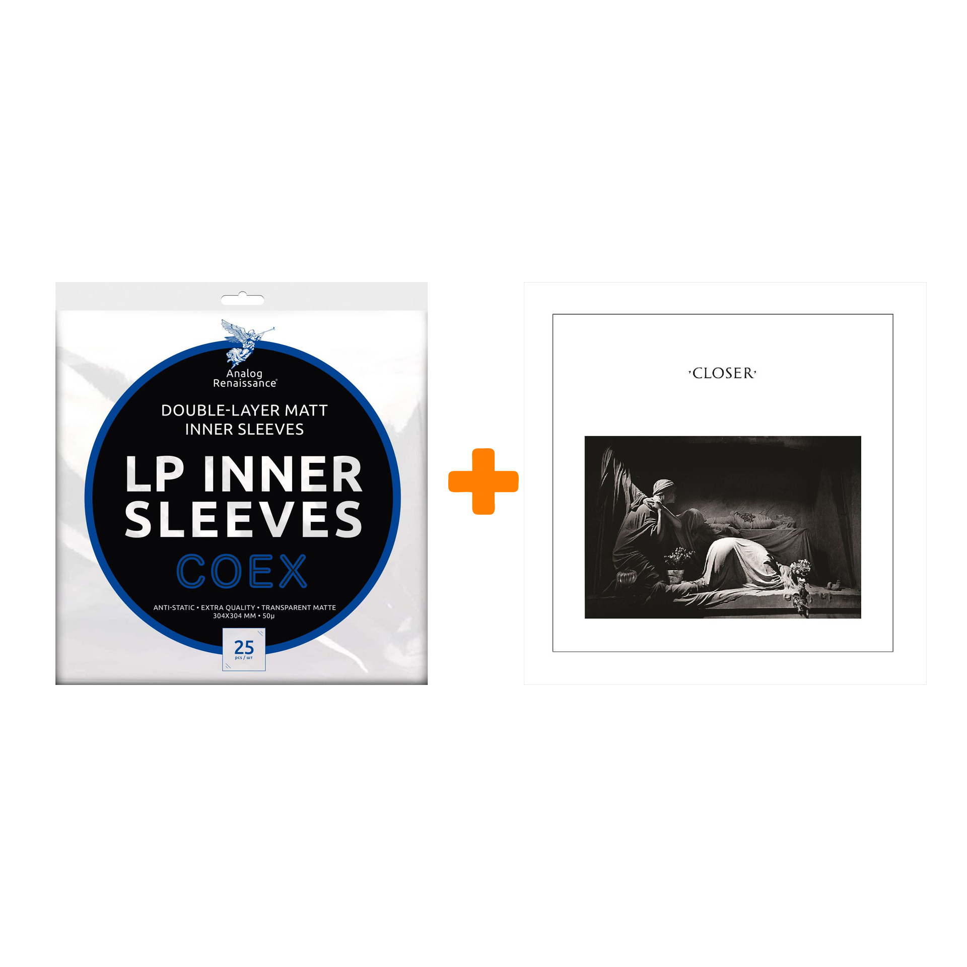 JOY DIVISION Closer LP + Конверты внутренние COEX для грампластинок 12" 25шт Набор
JOY DIVISION Closer LP + Конверты внутренние COEX для грампластинок 12" 25шт Набор