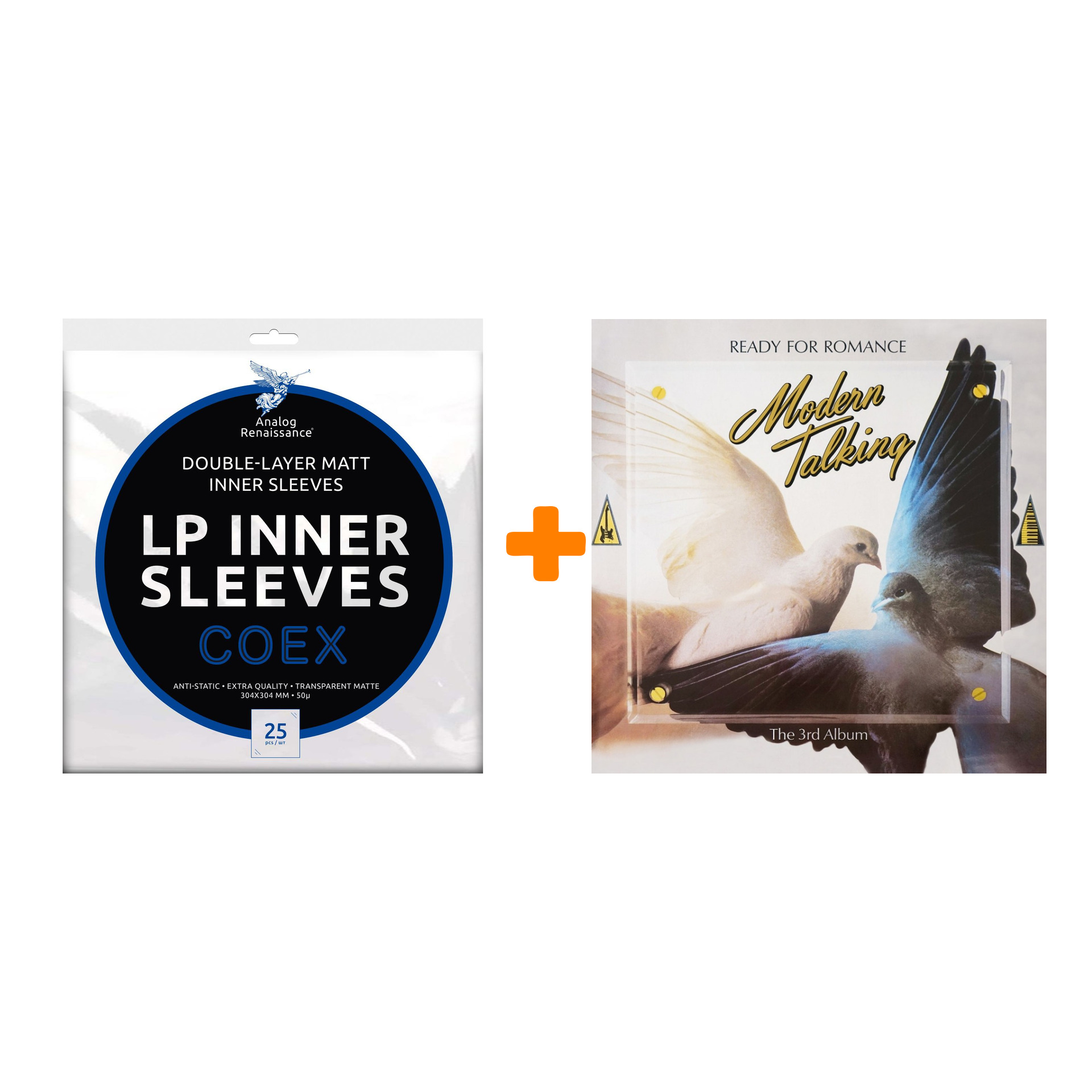 MODERN TALKING Ready For Romance LP + Конверты внутренние COEX для грампластинок 12" 25шт Набор
MODERN TALKING Ready For Romance LP + Конверты внутренние COEX для грампластинок 12" 25шт Набор