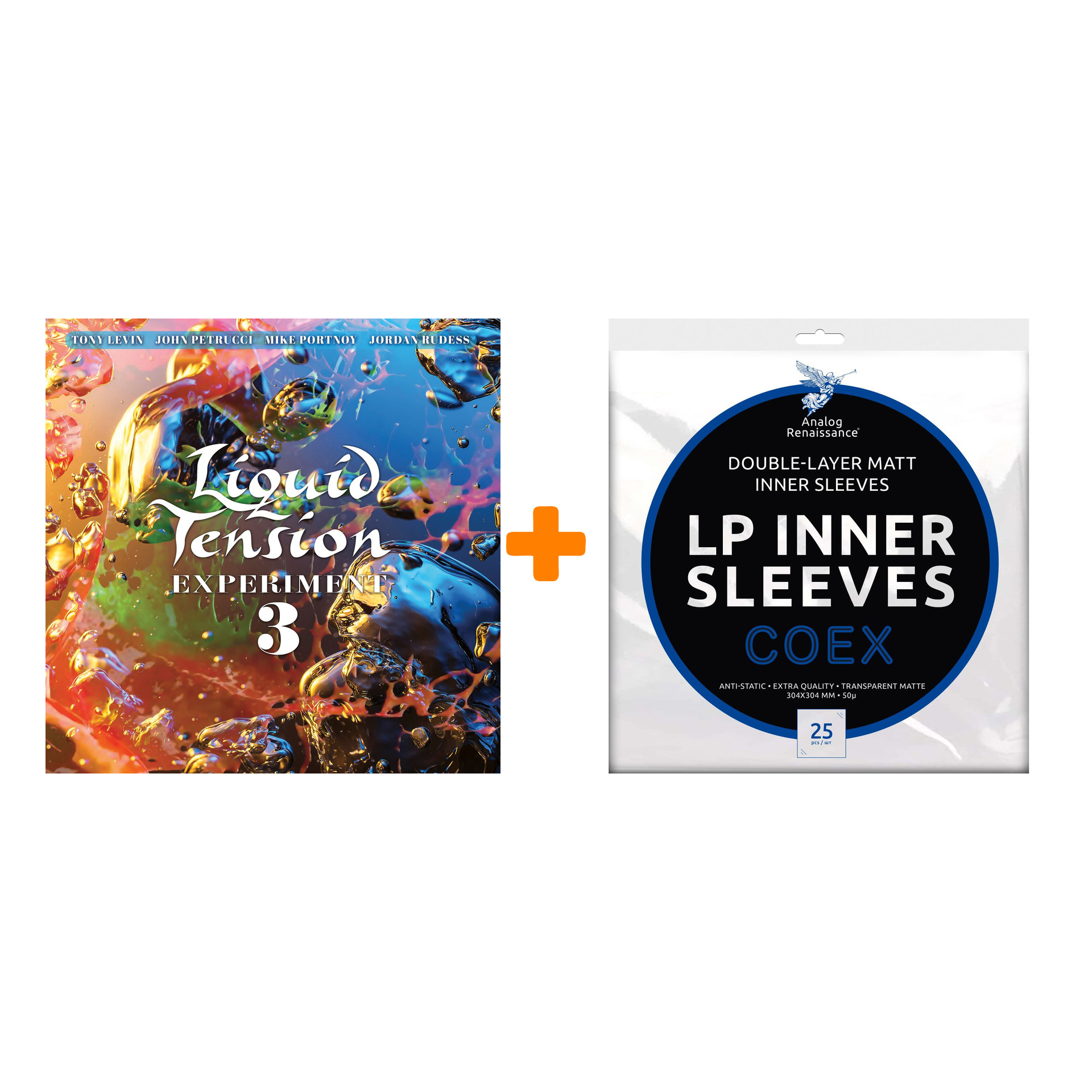 LIQUID TENSION EXPERIMENT LTE3 2LP+CD + Конверты внутренние COEX для грампластинок 12" 25шт Набор
LIQUID TENSION EXPERIMENT LTE3 2LP+CD + Конверты внутренние COEX для грампластинок 12" 25шт Набор