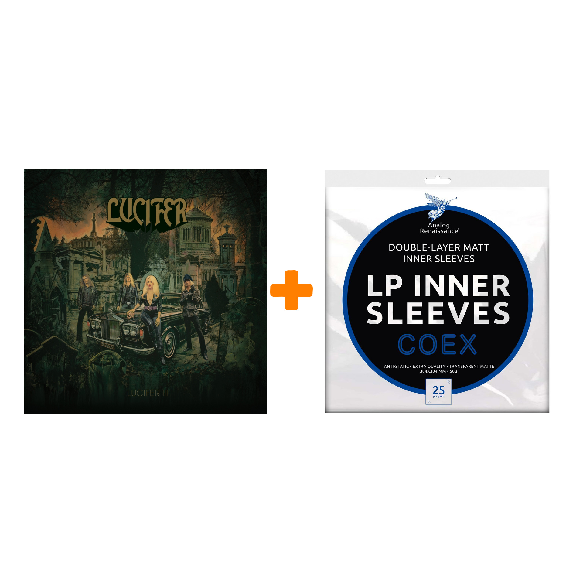 LUCIFER Lucifer III LP+CD + Конверты внутренние COEX для грампластинок 12" 25шт Набор
LUCIFER Lucifer III LP+CD + Конверты внутренние COEX для грампластинок 12" 25шт Набор