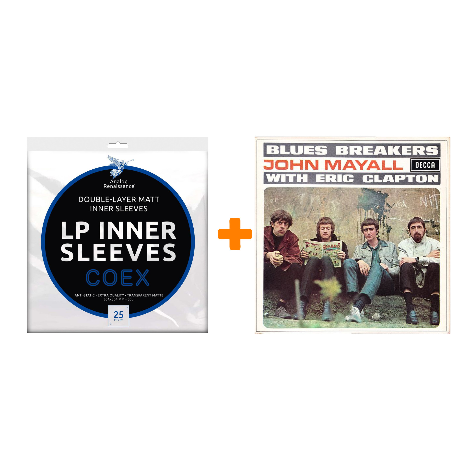 MAYALL JOHN WITH ERIC CLAPTON Blues Breakers LP + Конверты внутренние COEX для грампластинок 12" 25шт Набор
MAYALL JOHN WITH ERIC CLAPTON Blues Breakers LP + Конверты внутренние COEX для грампластинок 12" 25шт Набор
