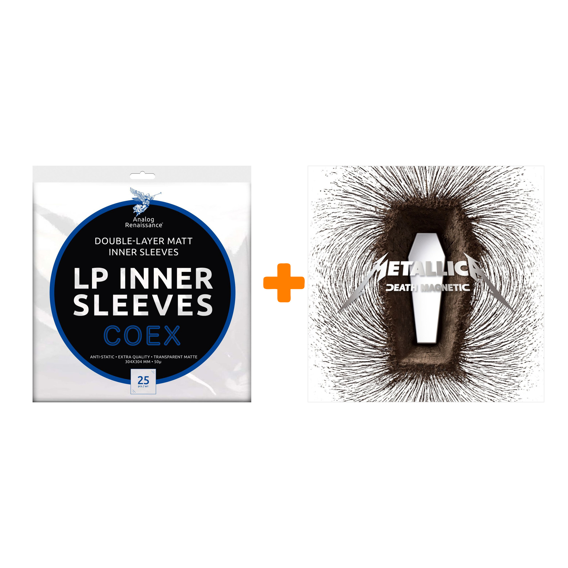 METALLICA Death Magnetic 2LP + Конверты внутренние COEX для грампластинок 12" 25шт Набор
METALLICA Death Magnetic 2LP + Конверты внутренние COEX для грампластинок 12" 25шт Набор