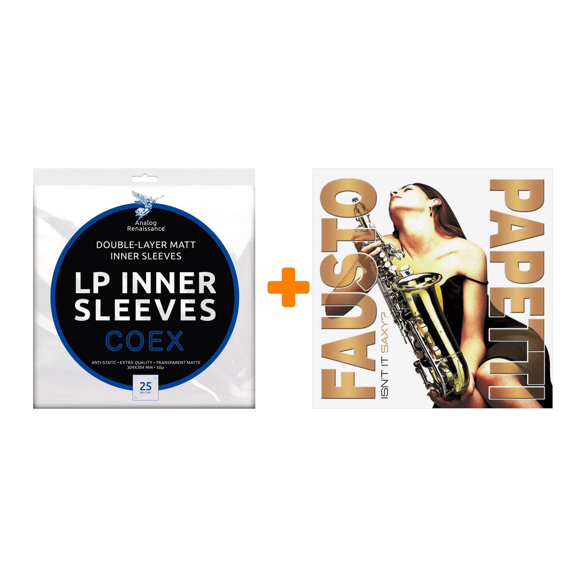 PAPETTI FAUSTO Isn`t It Saxy LP + Конверты внутренние COEX для грампластинок 12" 25шт Набор
PAPETTI FAUSTO Isn`t It Saxy LP + Конверты внутренние COEX для грампластинок 12" 25шт Набор