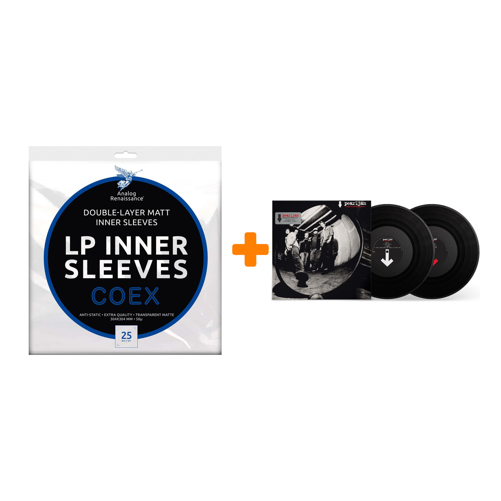 PEARL JAM Rearviewmirror Greatest Hits 1991-2003 Volume 2 2LP + Конверты внутренние COEX для грампластинок 12" 25шт Набор
PEARL JAM Rearviewmirror Greatest Hits 1991-2003 Volume 2 2LP + Конверты внутренние COEX для грампластинок 12" 25шт Набор