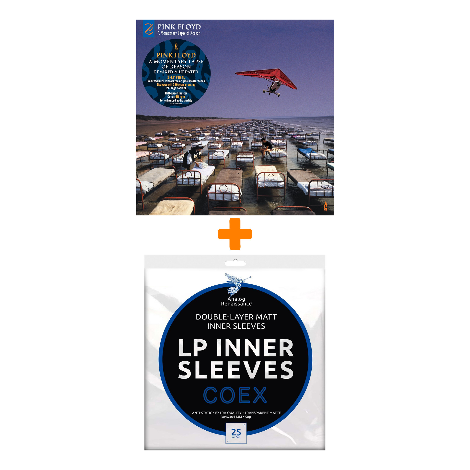 PINK FLOYD A Momentary Lapse Of Reason Remixed & Updated 2LP + Конверты внутренние COEX для грампластинок 12" 25шт Набор
PINK FLOYD A Momentary Lapse Of Reason Remixed & Updated 2LP + Конверты внутренние COEX для грампластинок 12" 25шт Набор