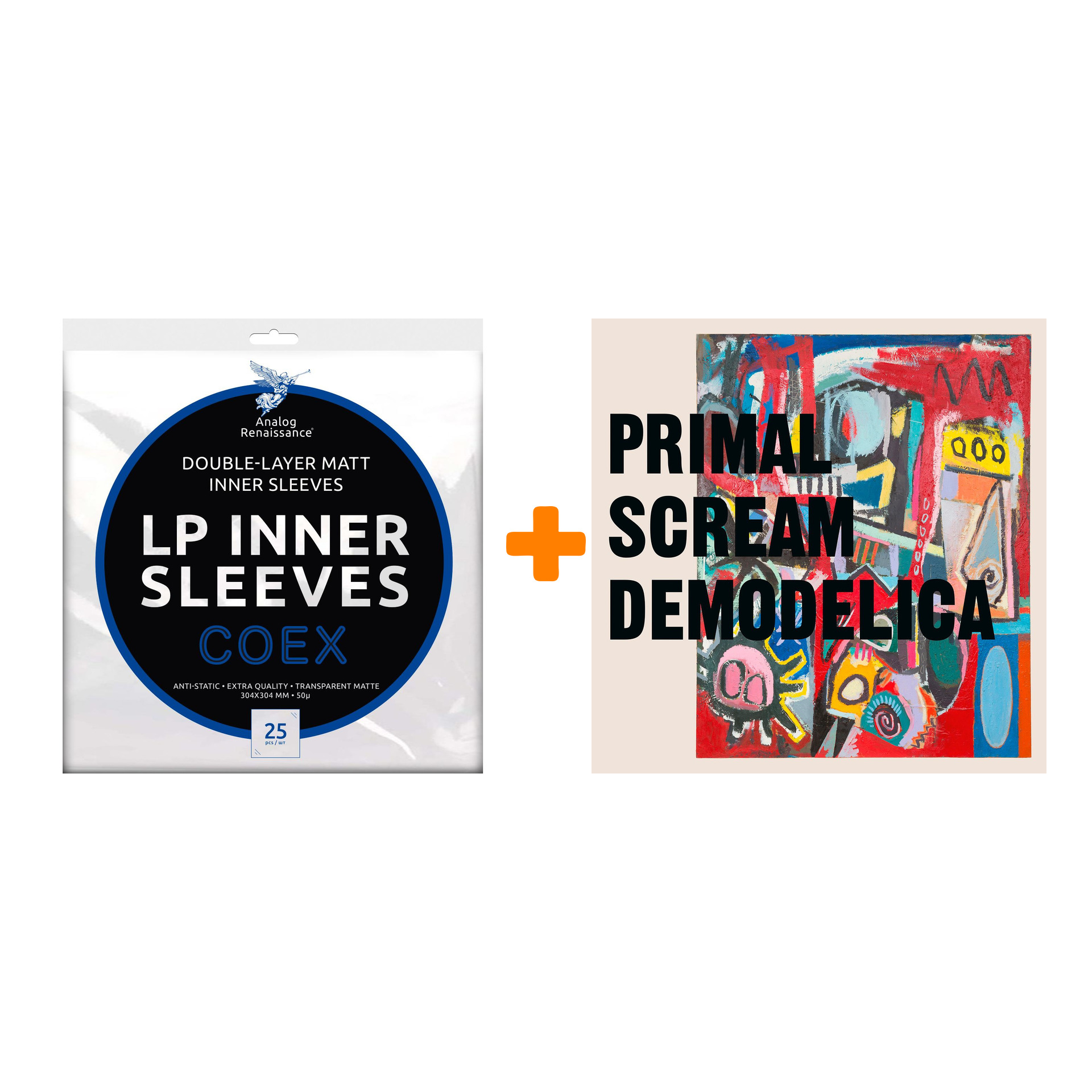 PRIMAL SCREAM Demodelica 2LP + Конверты внутренние COEX для грампластинок 12" 25шт Набор
PRIMAL SCREAM Demodelica 2LP + Конверты внутренние COEX для грампластинок 12" 25шт Набор