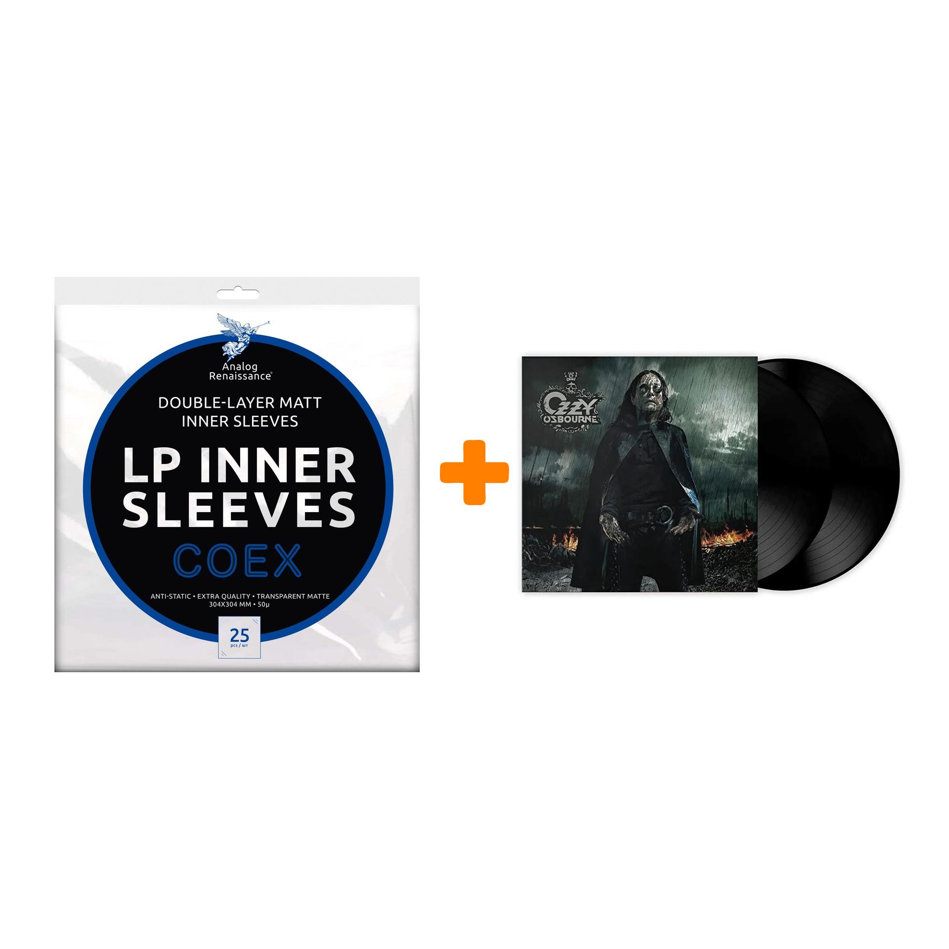 OSBOURNE OZZY Black Rain 2LP + Конверты внутренние COEX для грампластинок 12" 25шт Набор
OSBOURNE OZZY Black Rain 2LP + Конверты внутренние COEX для грампластинок 12" 25шт Набор