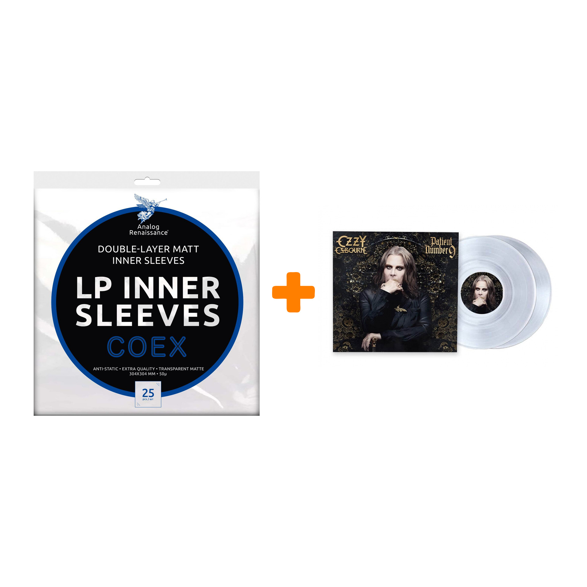 OSBOURNE OZZY Patient Number 9 Crystal Clear Vinyl 2LP + Конверты внутренние COEX для грампластинок 12" 25шт Набор
OSBOURNE OZZY Patient Number 9 Crystal Clear Vinyl 2LP + Конверты внутренние COEX для грампластинок 12" 25шт Набор