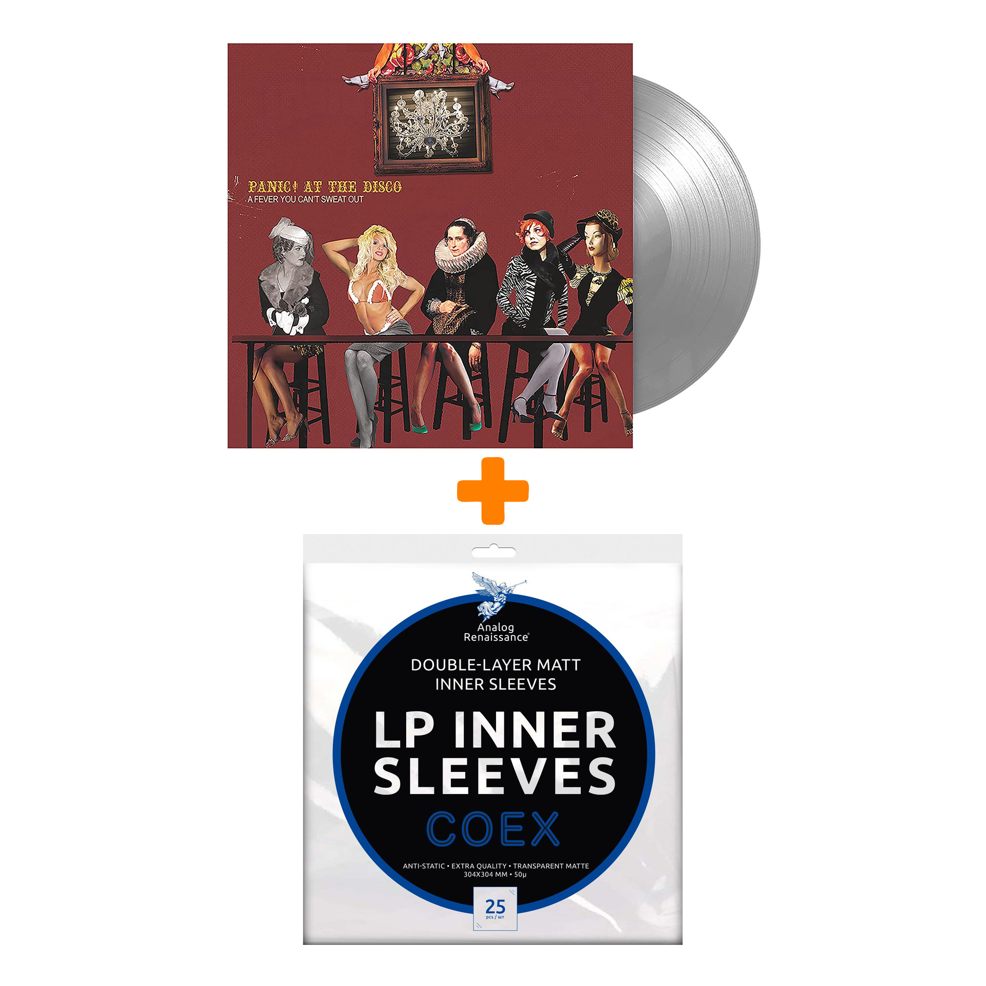 PANIC! AT THE DISCO A Fever You Can't Sweat Out Opaque Silver Vinyl LP + Конверты внутренние COEX для грампластинок 12" 25шт Набор
PANIC! AT THE DISCO A Fever You Can't Sweat Out Opaque Silver Vinyl LP + Конверты внутренние COEX для грампластинок 12" 25шт Набор