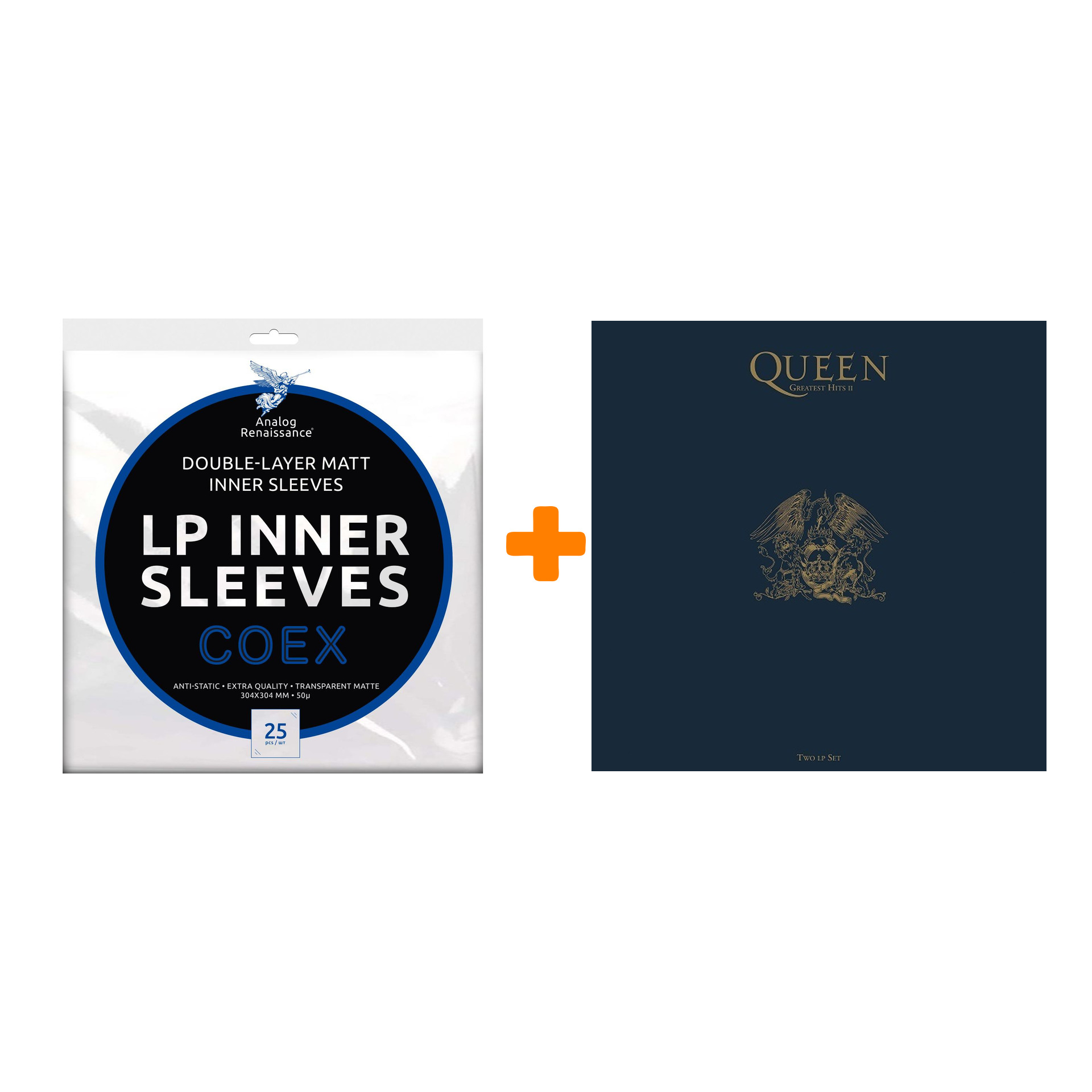 QUEEN Greatest Hits II 2LP + Конверты внутренние COEX для грампластинок 12" 25шт Набор
QUEEN Greatest Hits II 2LP + Конверты внутренние COEX для грампластинок 12" 25шт Набор